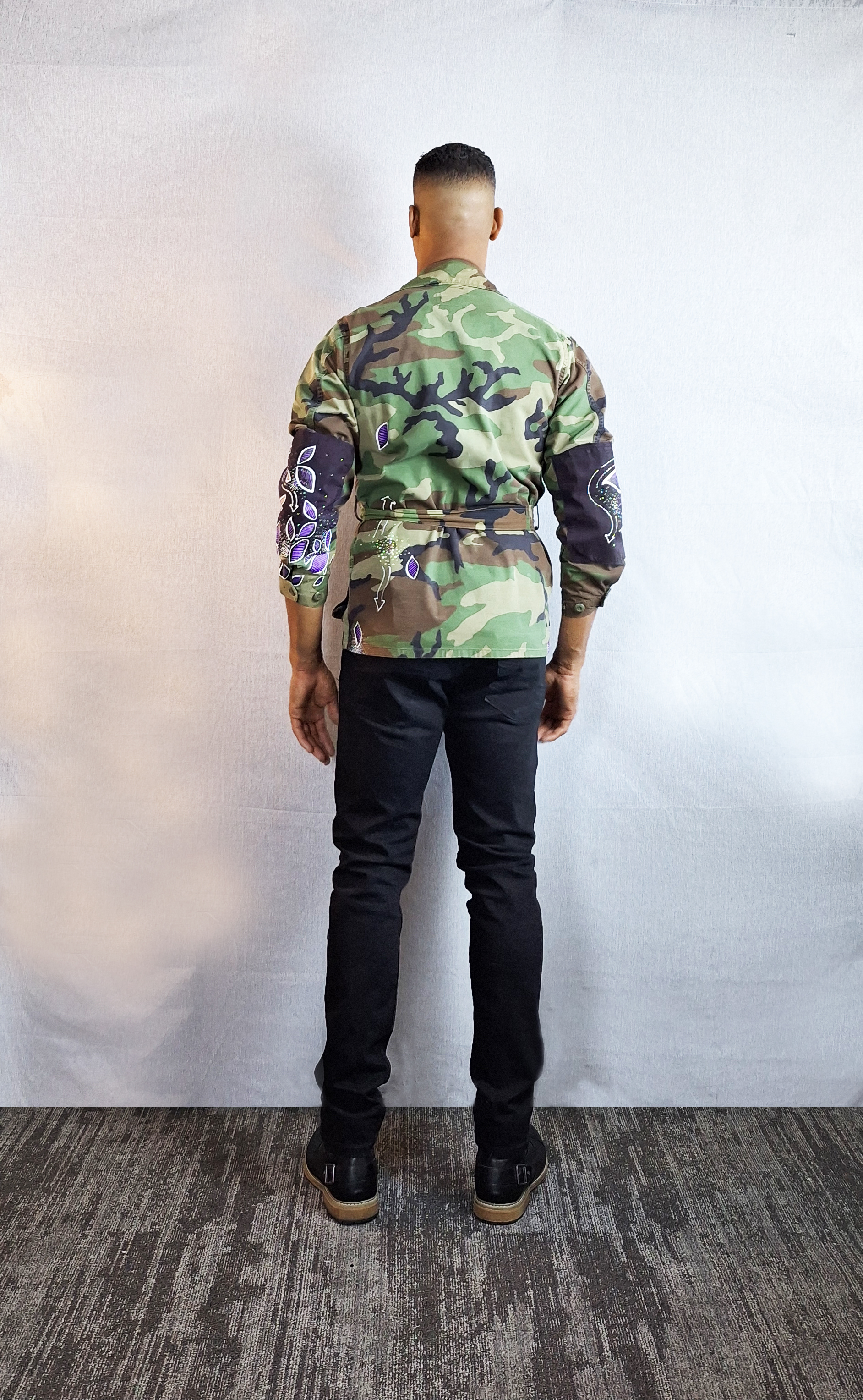 Unisex Camu Jacket / Purple Autumn