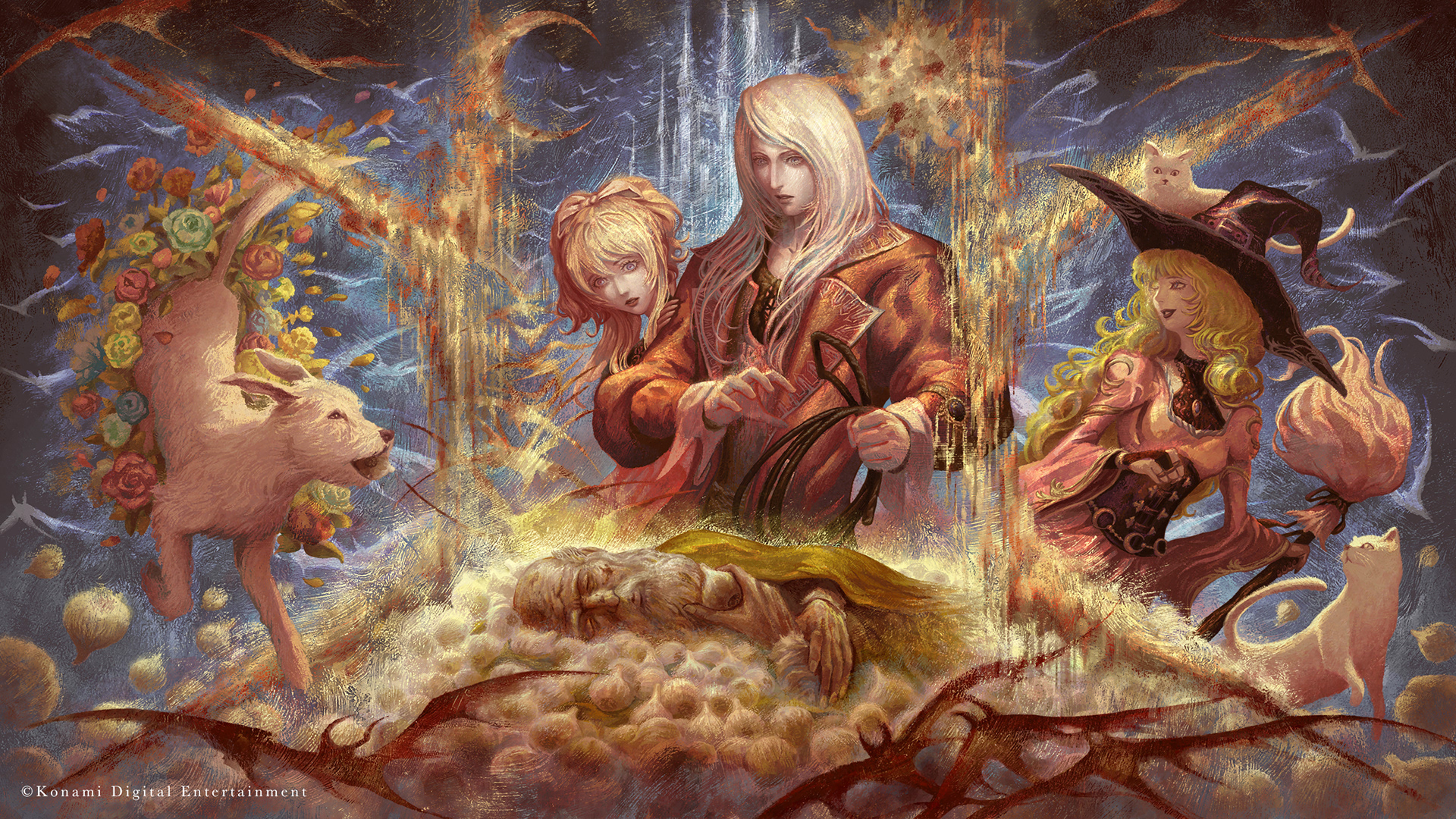 Illustration for Vampire Survivors – Ode to Castlevania by Poncle and Konami