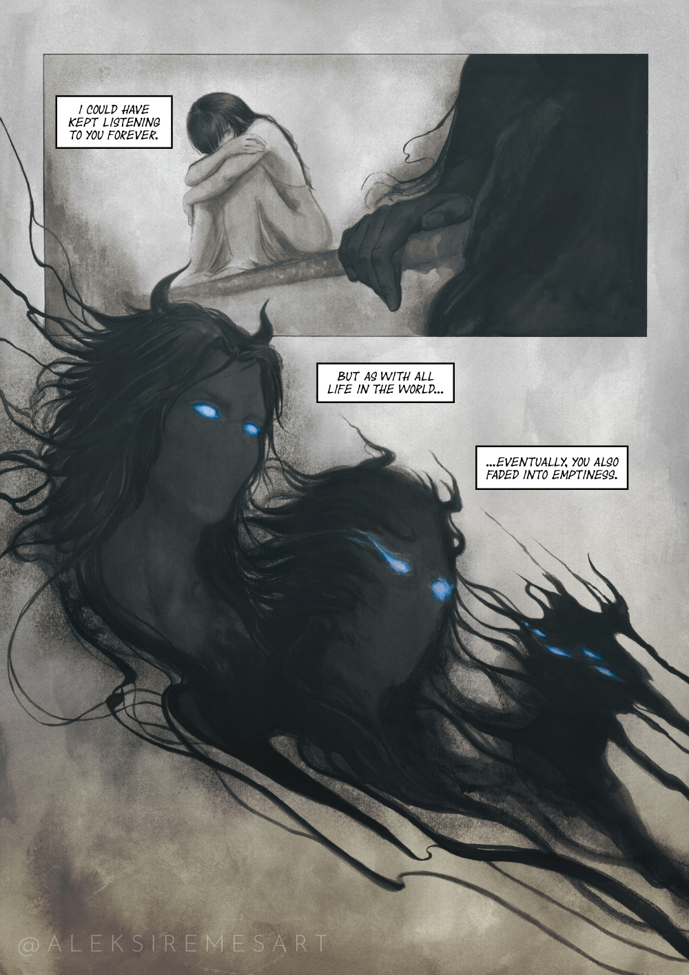Flower of End (preview 2) – Page from my graphic novel project