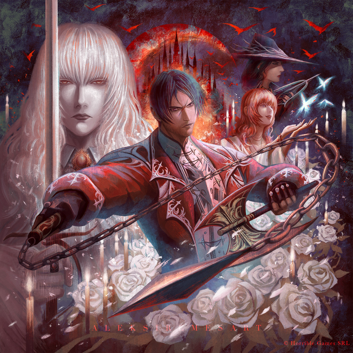 Bloodsong: Hunters of the Night (MemoryCore TTRPG) – Cover Art