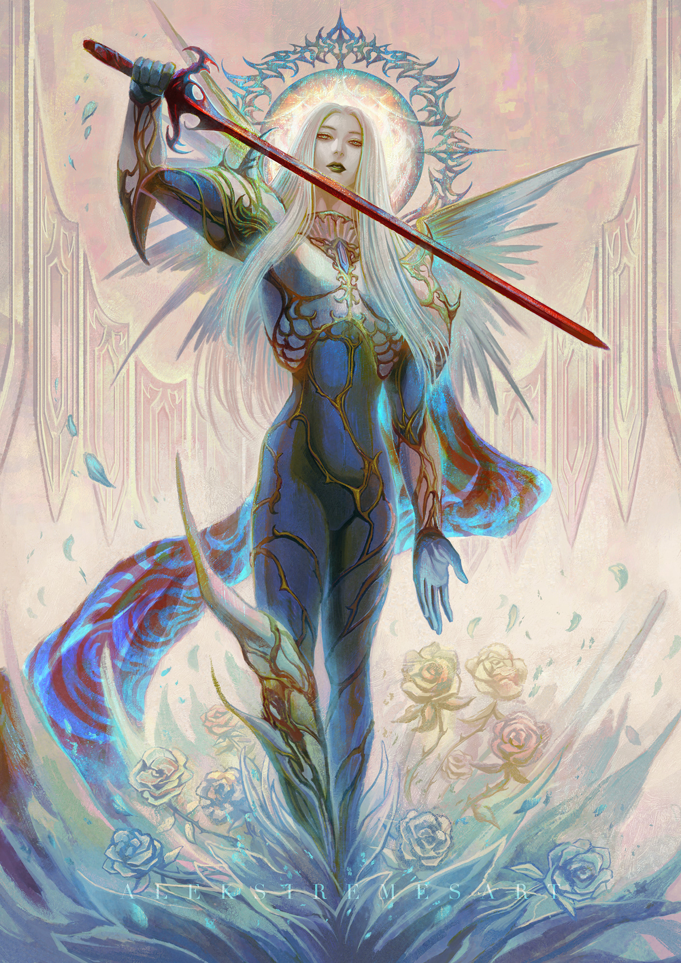 Paladin / Final Fantasy (original design) – Illustration for The Defenders of the Crystal by Final Fantasy Union