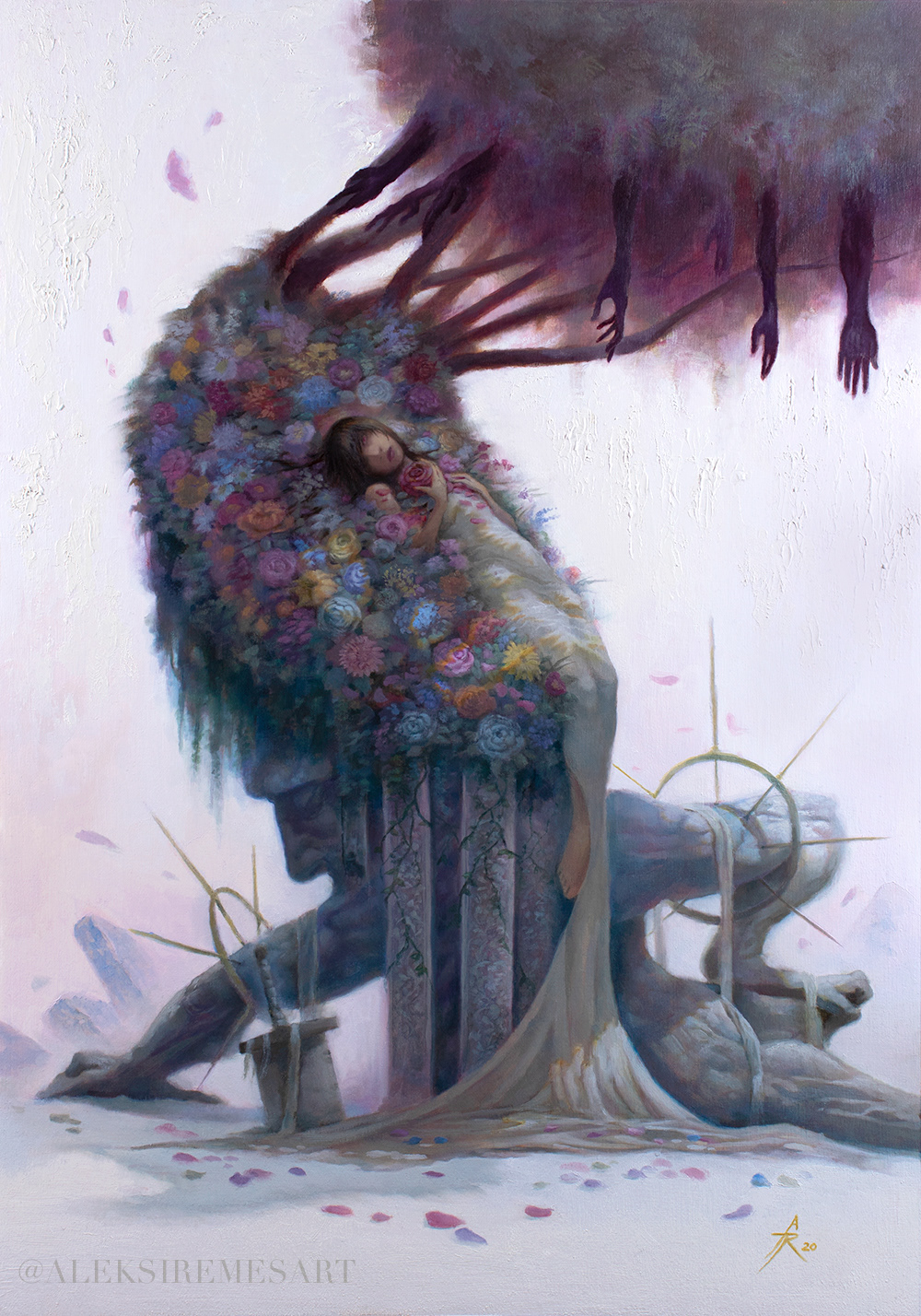 Life – Oil paint on 297 x 420 mm watercolor paper