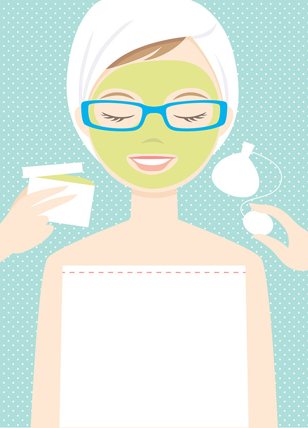 Spa Birthday | Illustration for invitation.