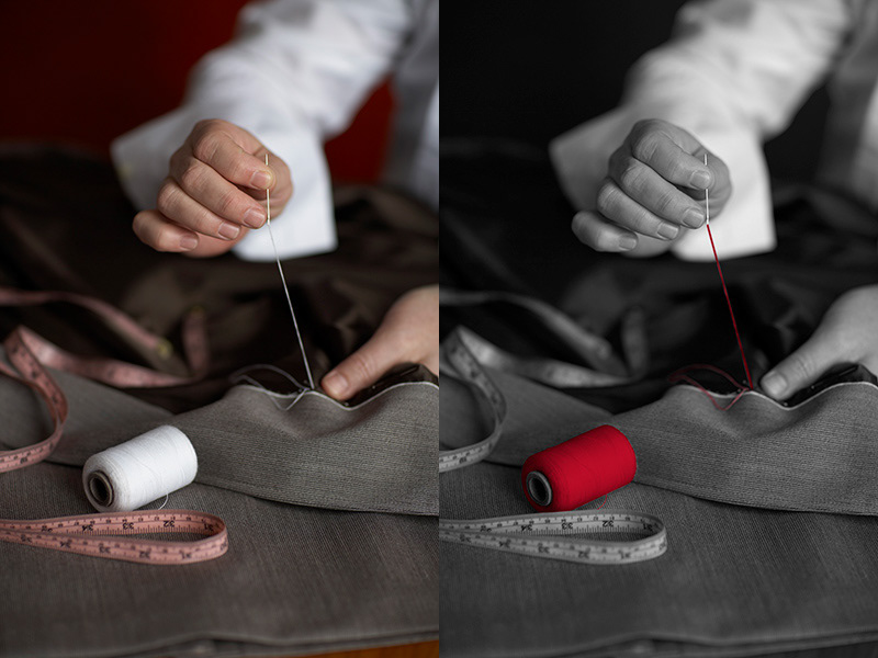 Talbots | B&W conversion & enhancement (before & after).