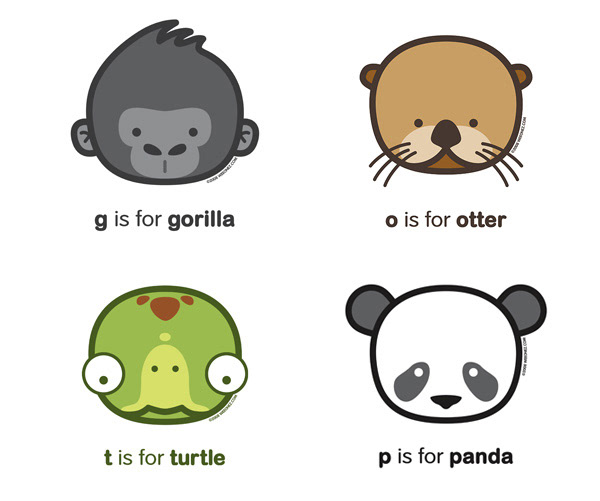 WeeOnez | Digital animal illustrations called WeeOnez.