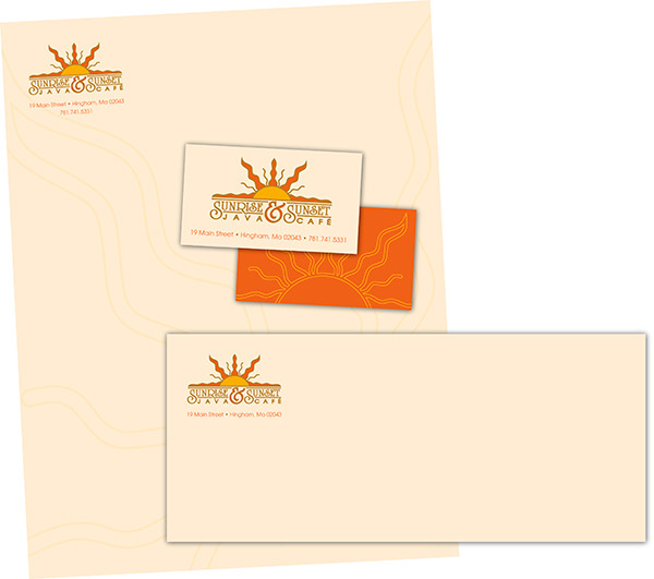 Sunrise & Sunset Java Café | Brand package.