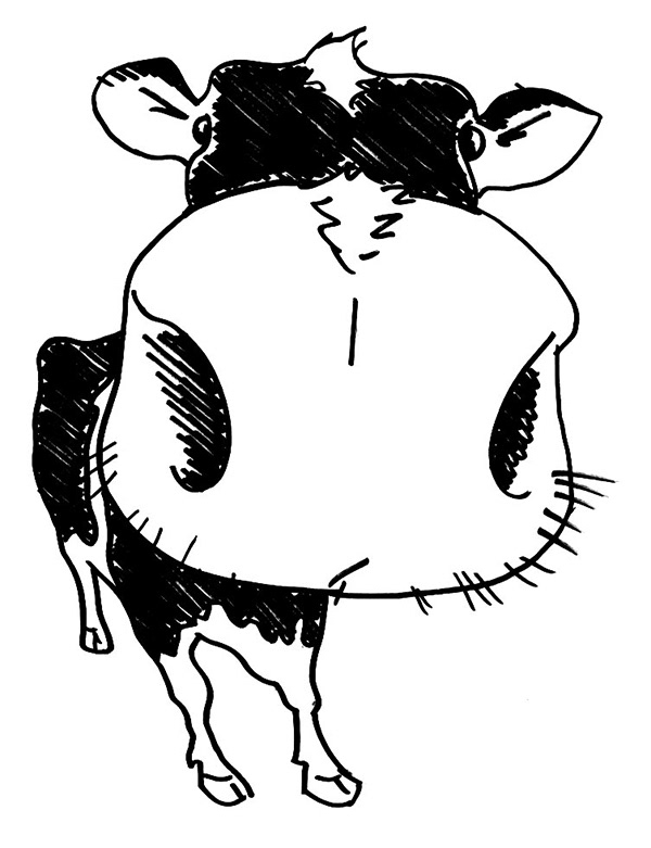 Stress Cow | Music band illustration.
