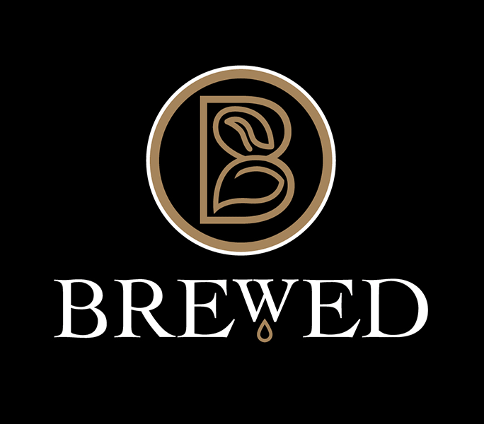 Brewed | 99designs logo design entry.