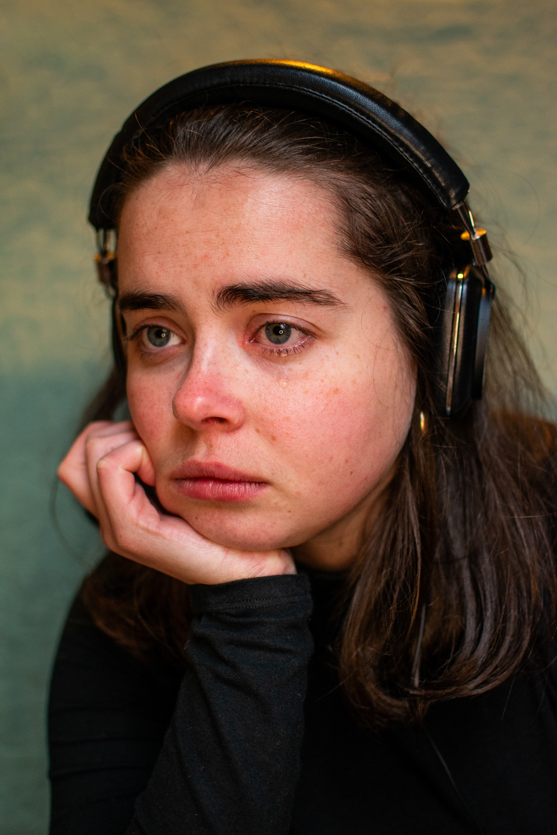 From my portrait series 'The Musician'. Shot in a pseudo-documentary style, this portrait series follows a dedicated musician as she explores her emotional relationship with music, capturing the various ways that music manifests in life. 