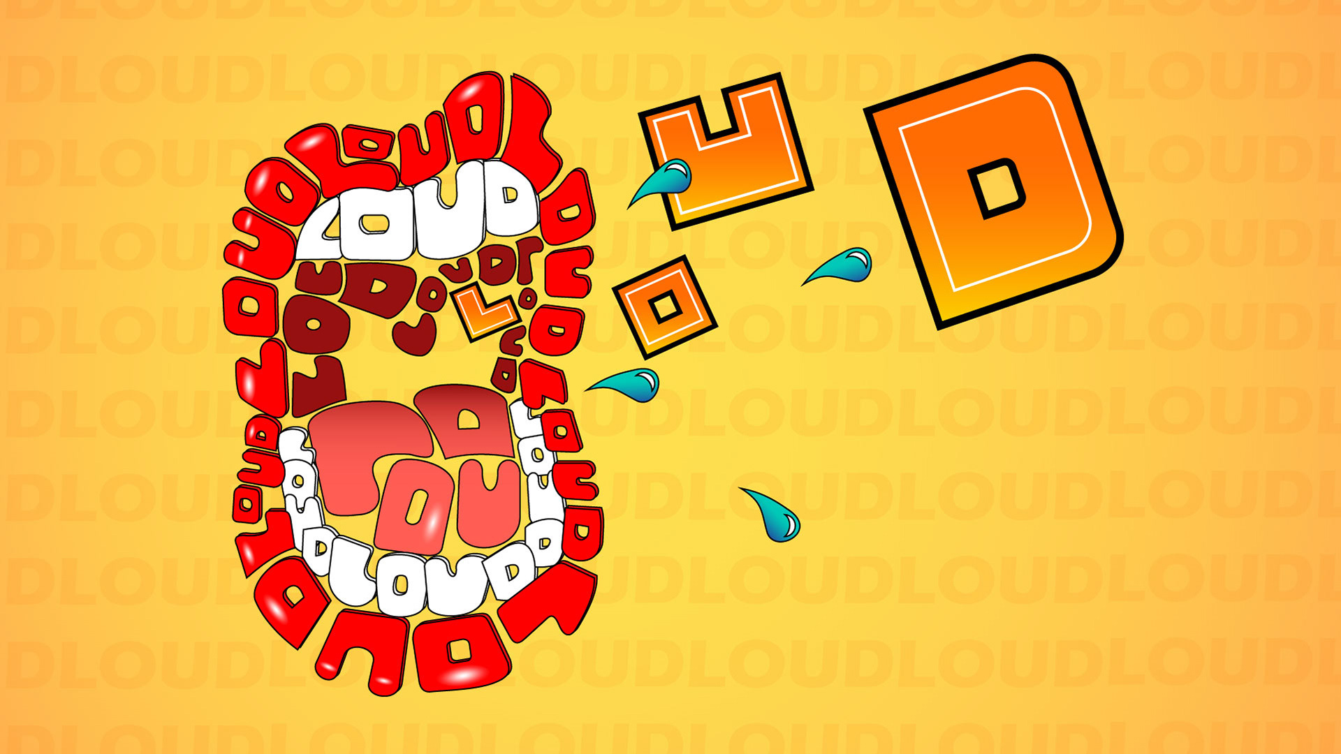 "LOUD" EXPERIMENTAL TYPOGRAPHY ARTWORK