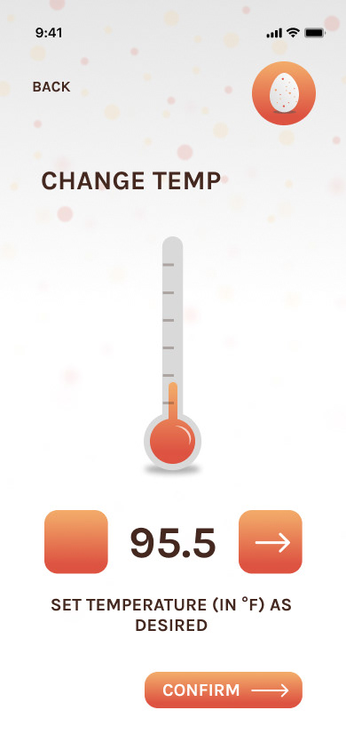 BROODY APP TEMPERATURE FEATURE