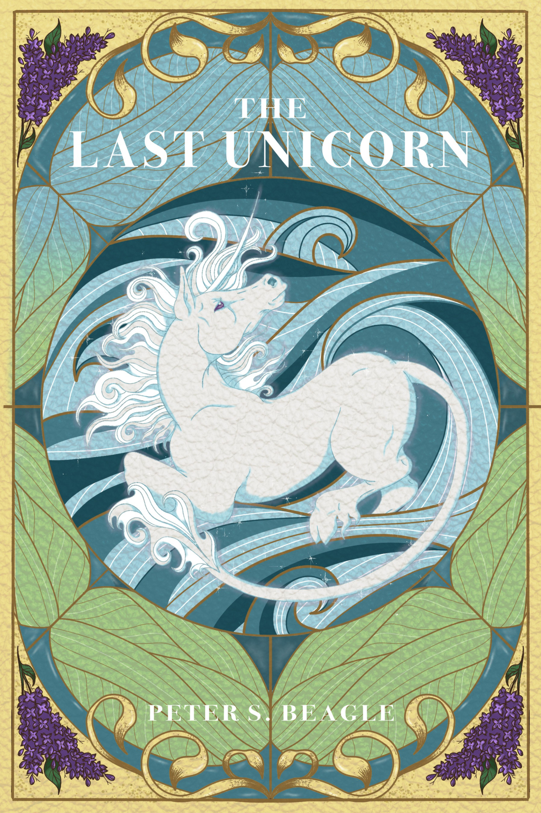 PETER S. BEAGLE'S "THE LAST UNICORN" BOOK COVER (FRONT)