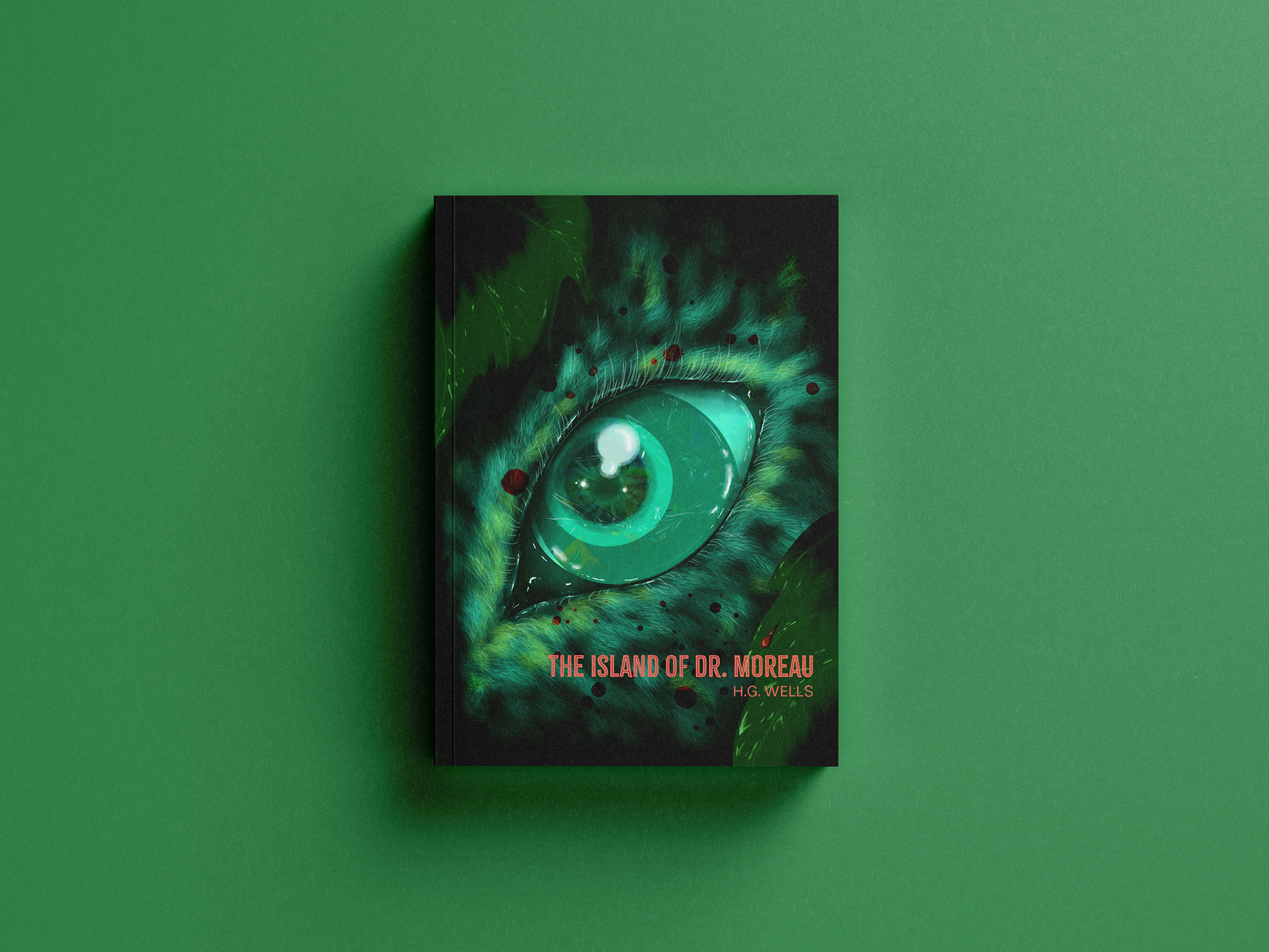 H.G. WELL'S "THE ISLAND OF DR. MOREAU" BOOK COVER MOCKUP