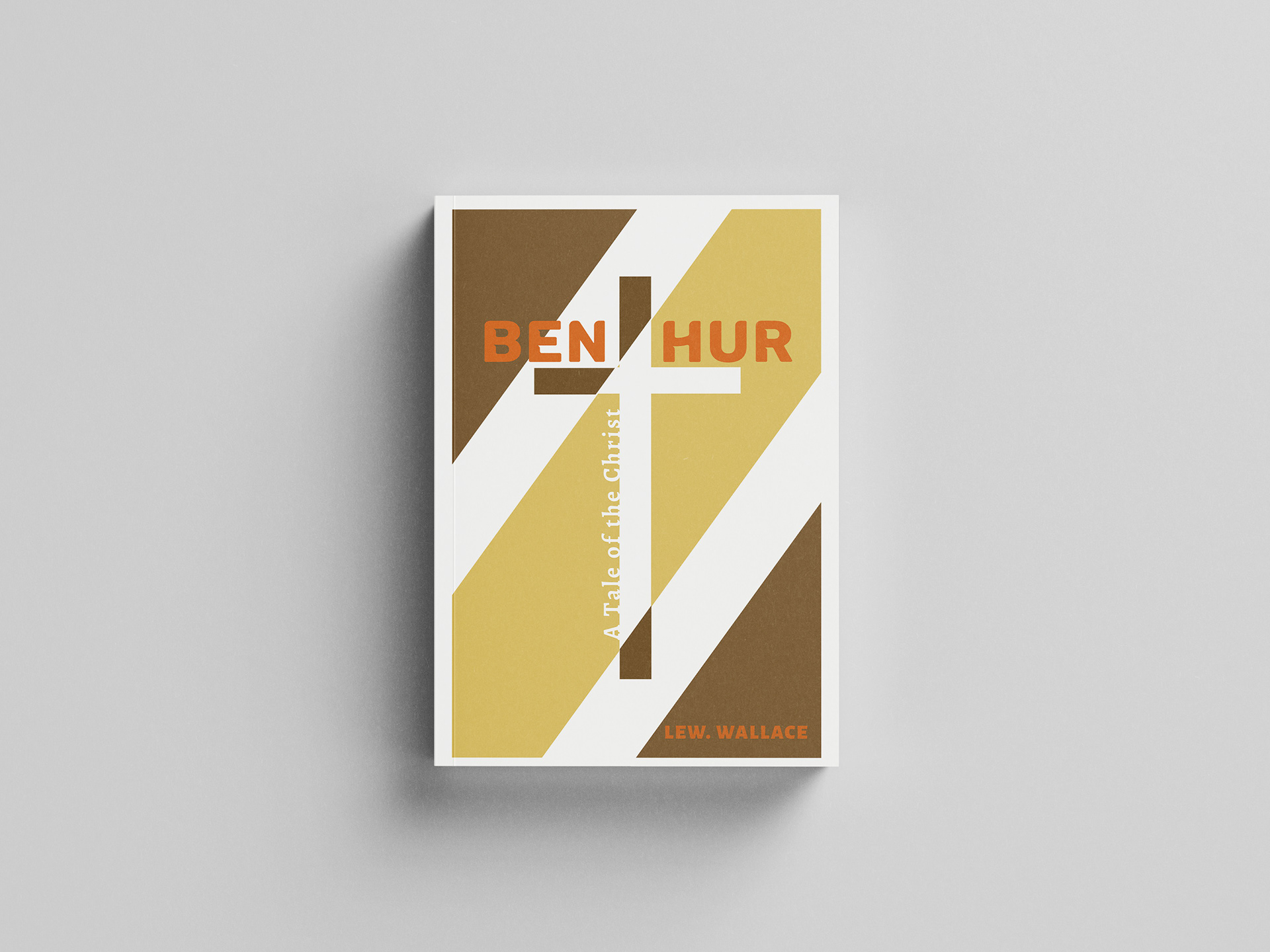 LEW. WALLACE'S "BEN-HUR: A TALE OF THE CHRIST" BOOK COVER MOCKUP