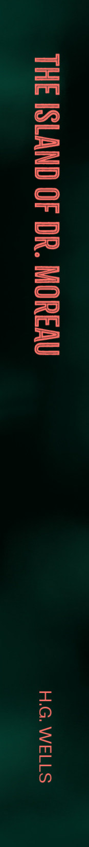 H.G. WELL'S "THE ISLAND OF DR. MOREAU" BOOK SPINE