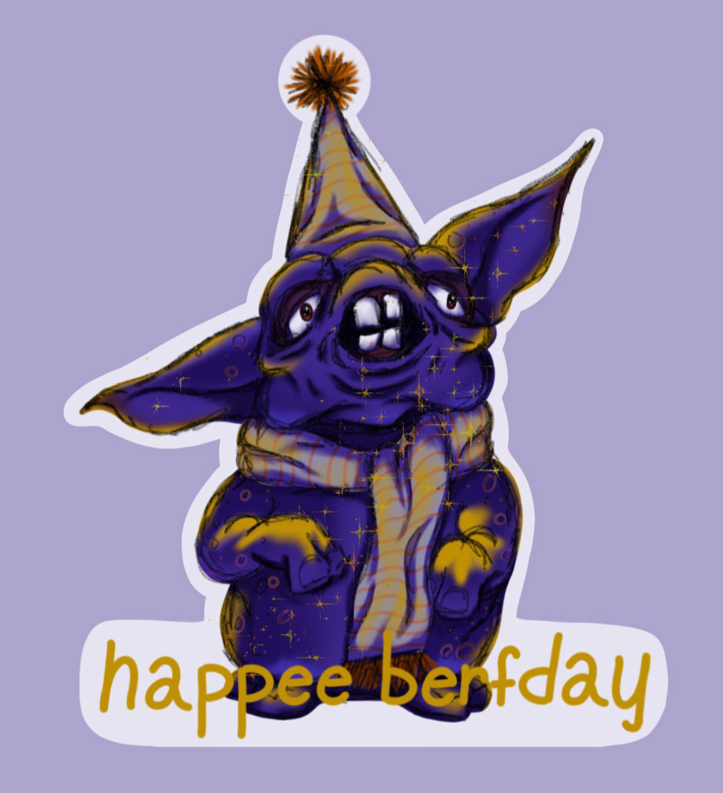 MUTANT CHARACTER DESIGN STICKER CONCEPT (DIGITAL ART CREATED VIA ADOBE FRESCO)