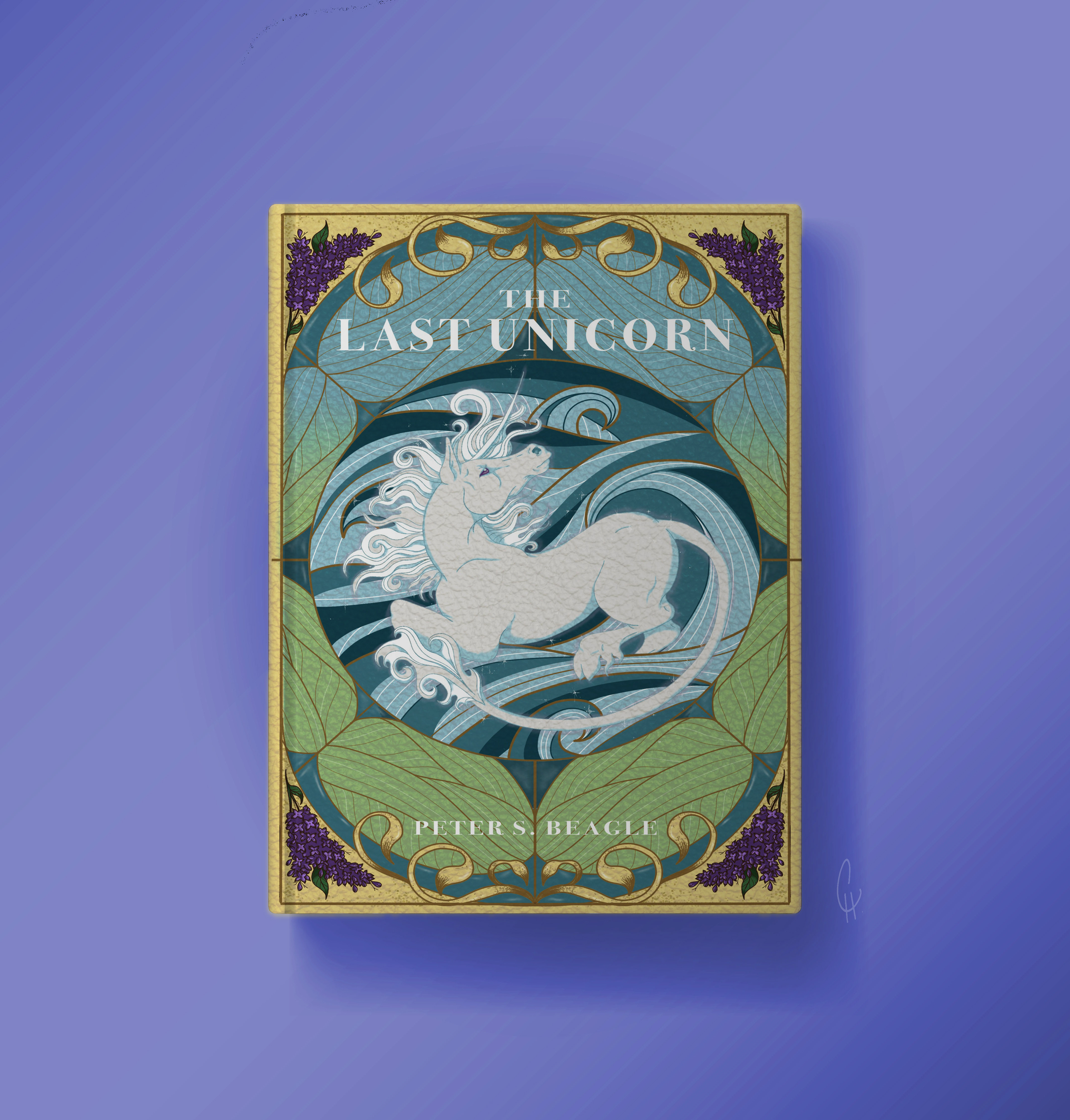 PETER S. BEAGLE'S "THE LAST UNICORN" BOOK COVER MOCKUP (FRONT)