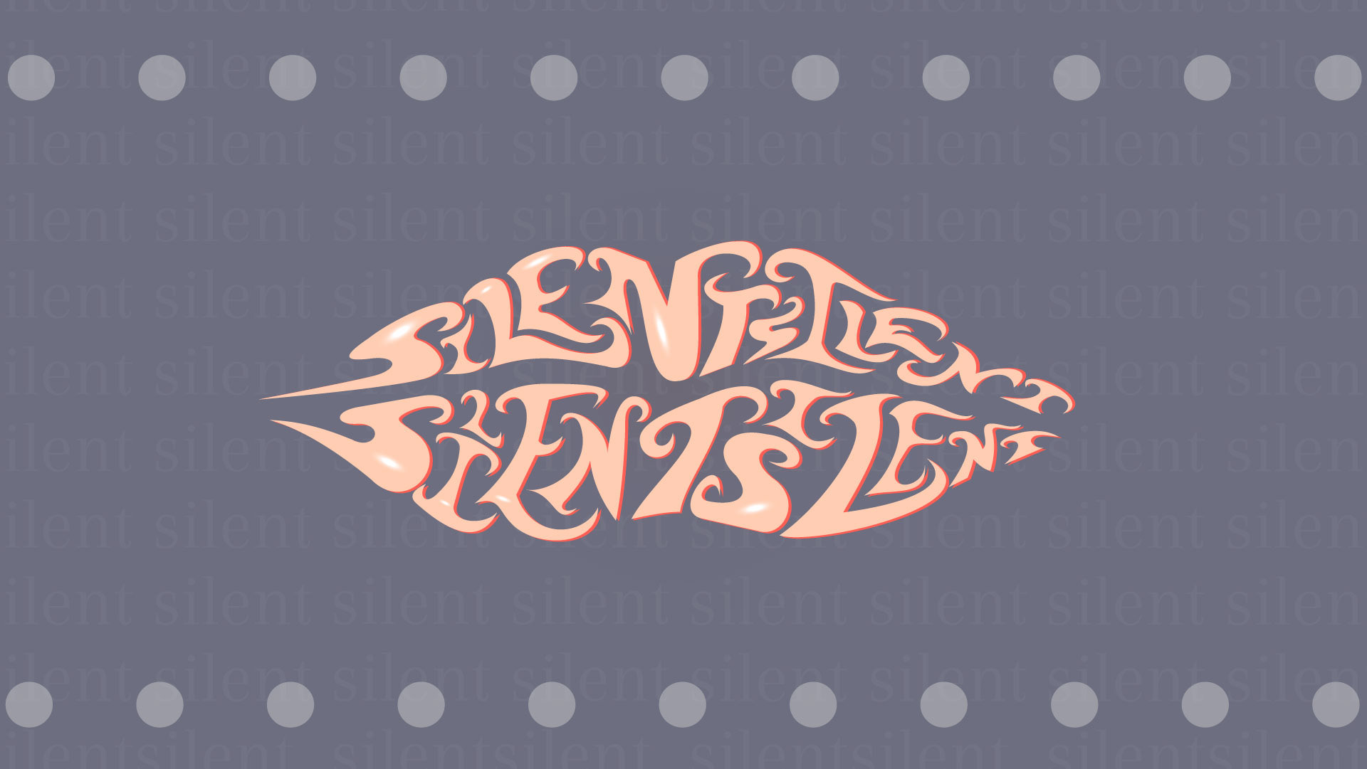 "SILENT" EXPERIMENTAL TYPOGRAPHY ARTWORK