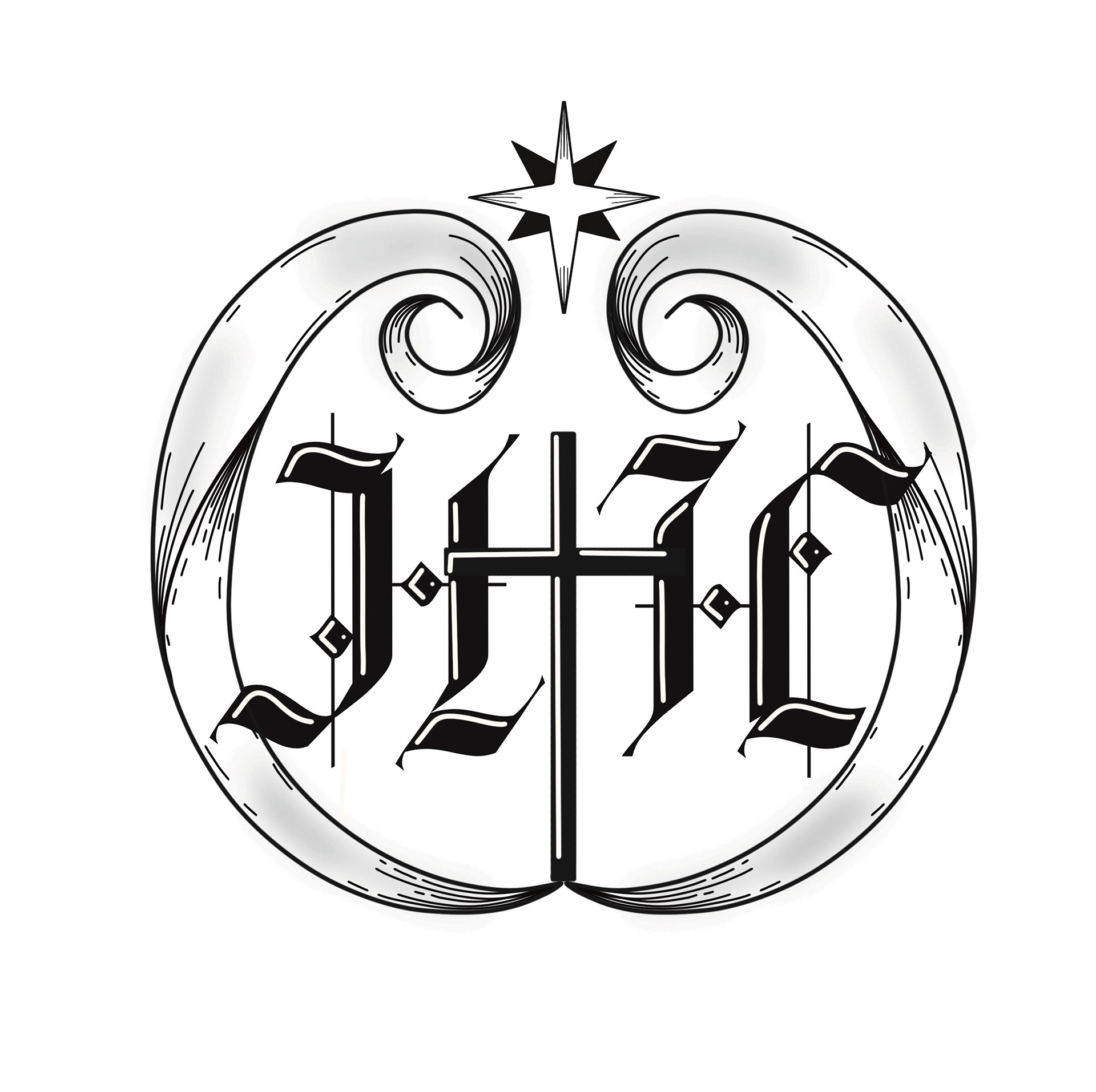 HAYNES HOMESCHOOL LOGO (BLACK & WHITE VERSION)