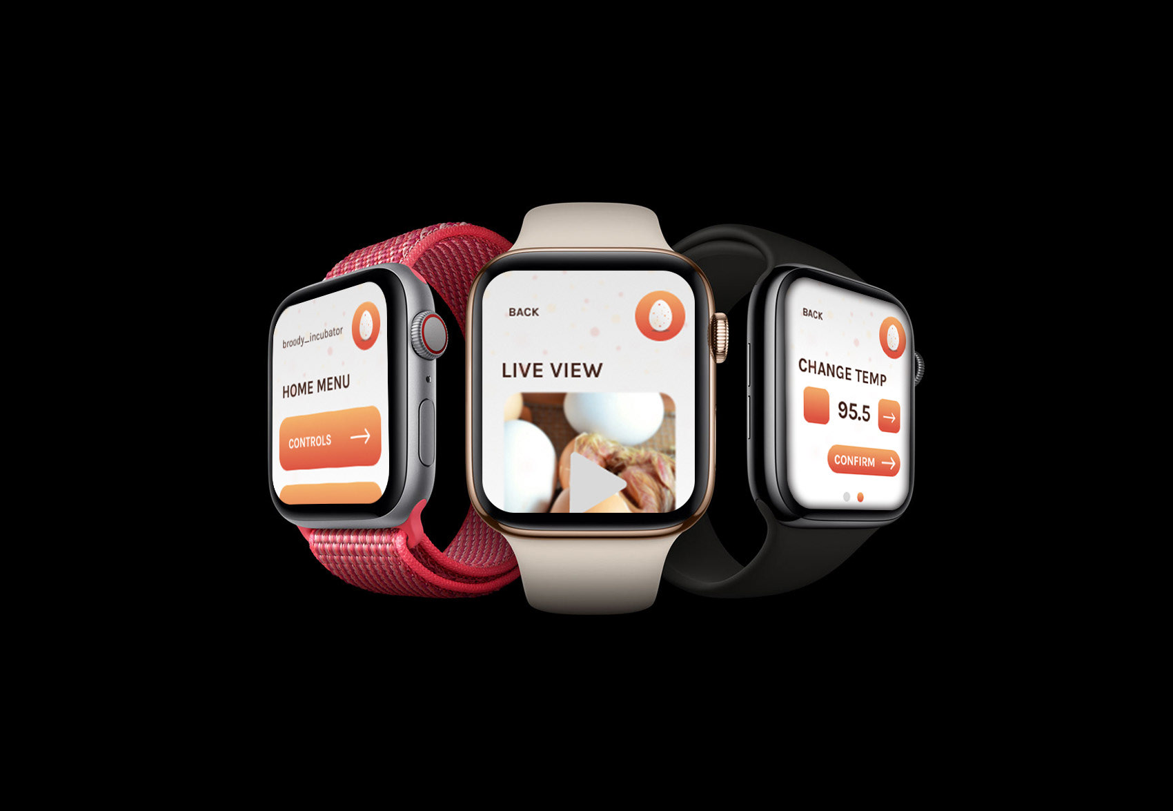 BROODY APP MOCKUP (SMARTWATCH EDITION)