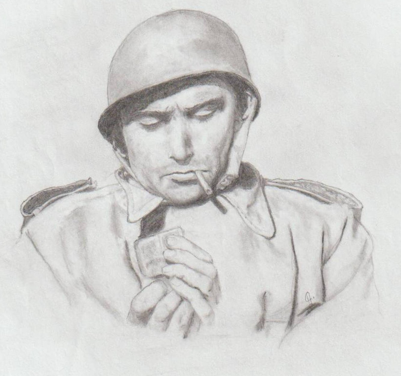 "SOLDIER" (GRAPHITE PENCIL) 