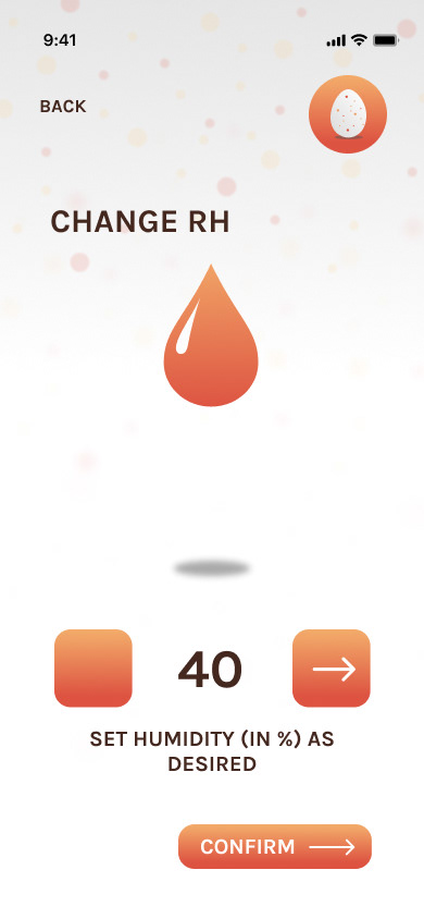 BROODY APP HUMIDITY FEATURE