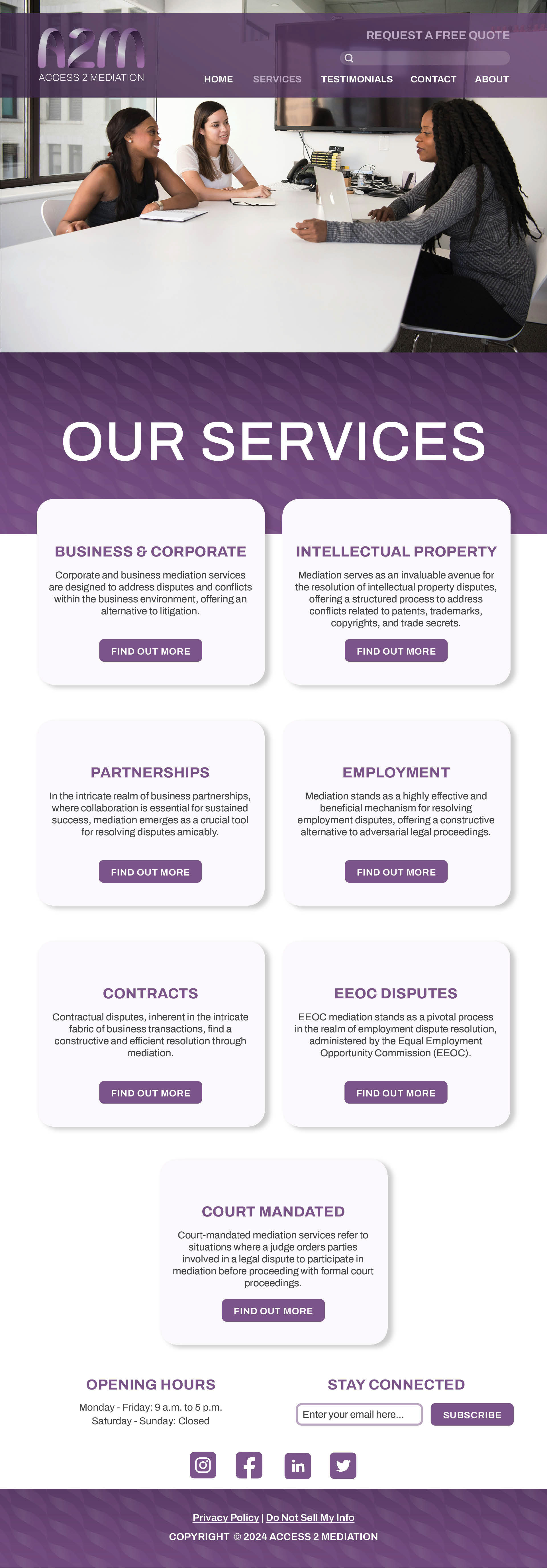 WEBSITE SERVICES PAGE