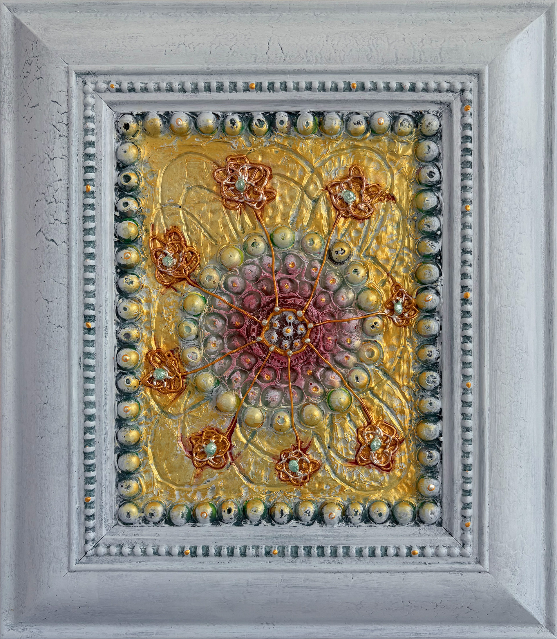 "Sun", 2026, acrylic on sintra, 15.5" x 13.5"