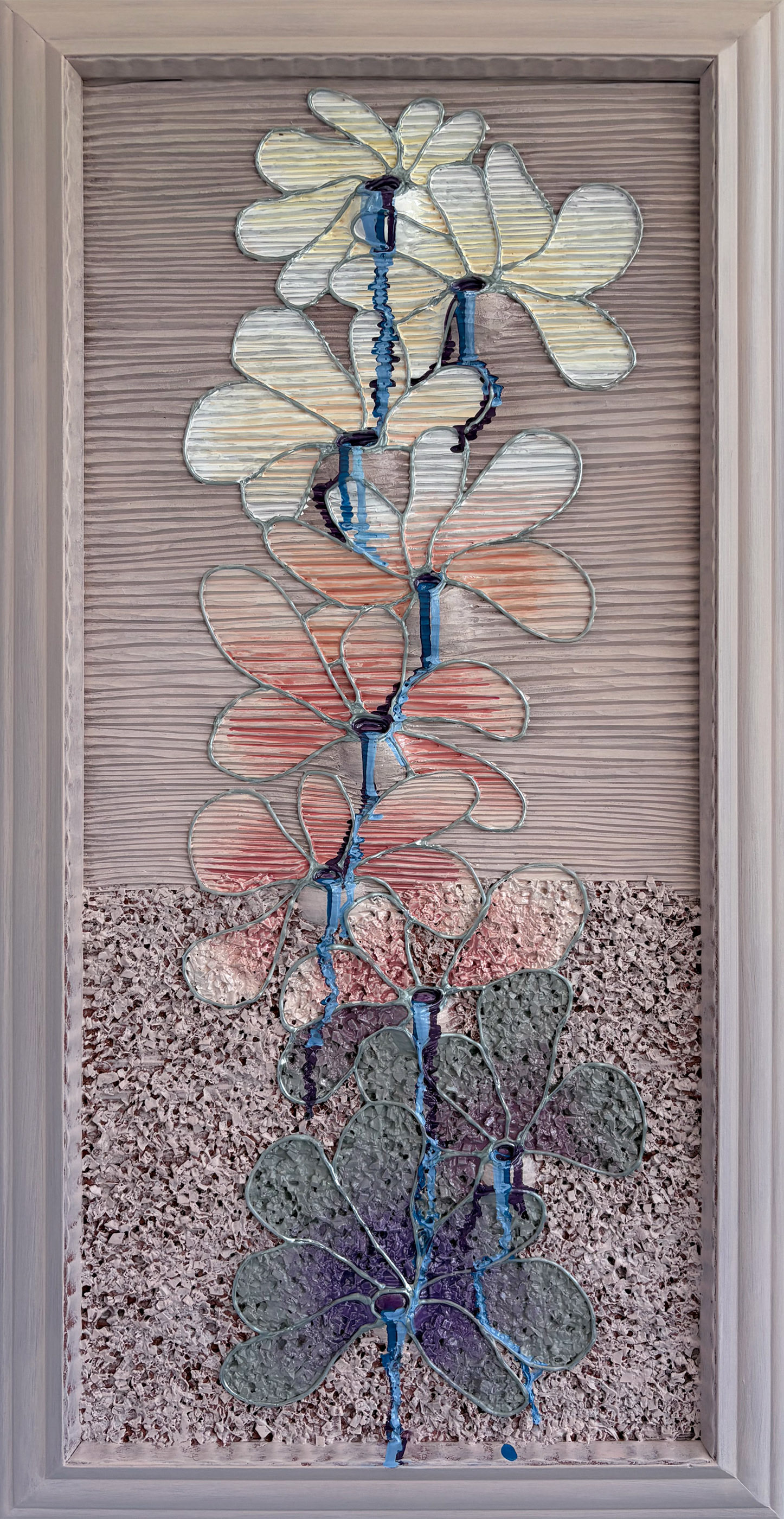 "Island Arc", 2026, acrylic on sintra, 33.5" x 17.5"