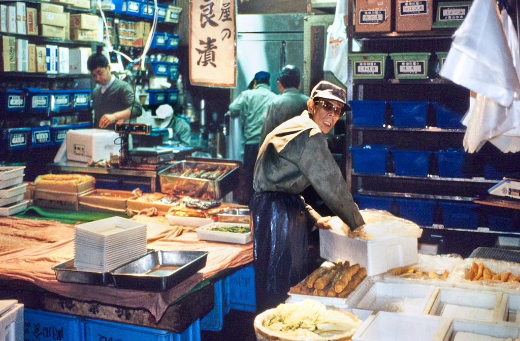 Japon-Tokyo-Marché aux poissons-Tsukiji-31-10-90