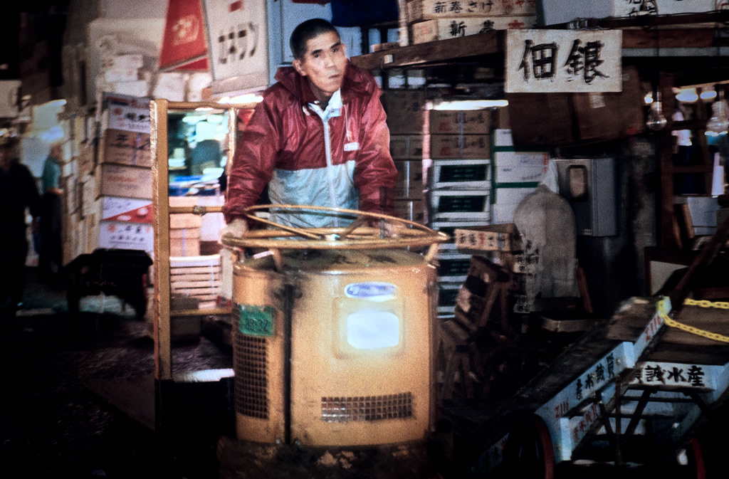 Japon-Tokyo-Marché aux poissons-Tsukiji-31-10-90