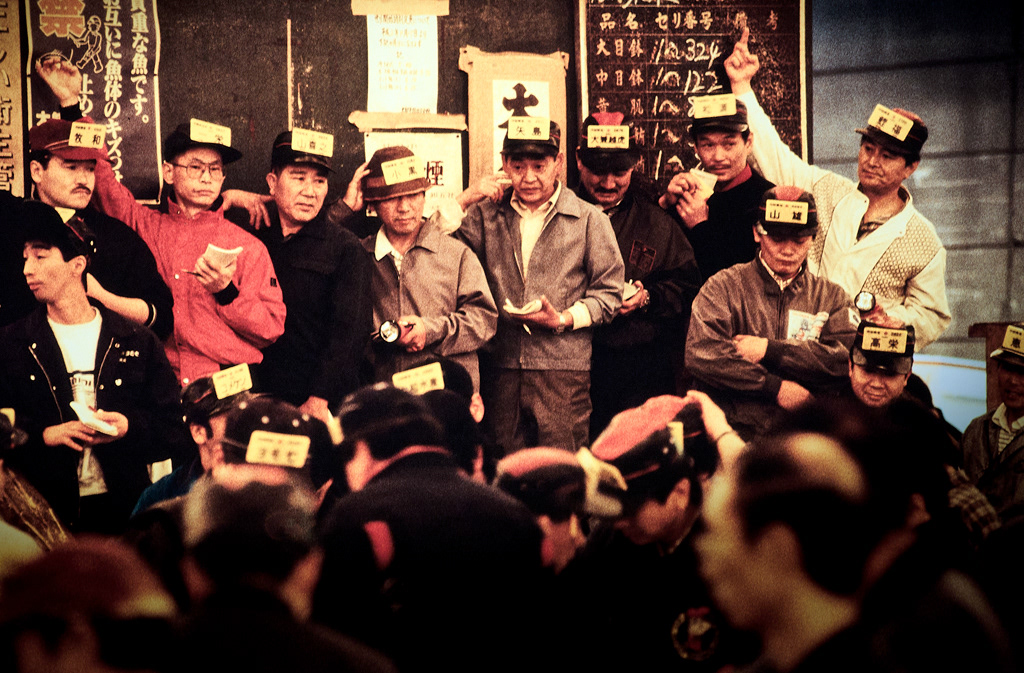 Japon-Tokyo-Marché aux poissons-Tsukiji-31-10-90