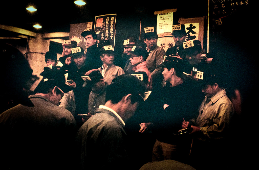 Japon-Tokyo-Marché aux poissons-Tsukiji-31-10-90