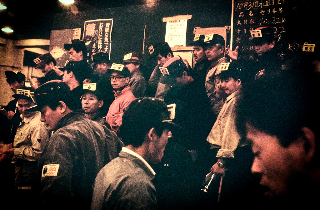 Japon-Tokyo-Marché aux poissons-Tsukiji-31-10-90