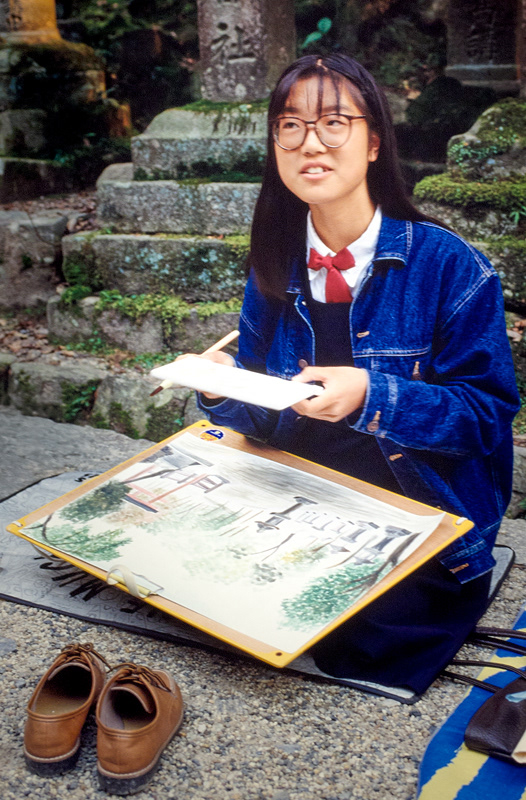 Japon-Kyoto-Sanctuaire Kasuga-Taishar-02-11-90