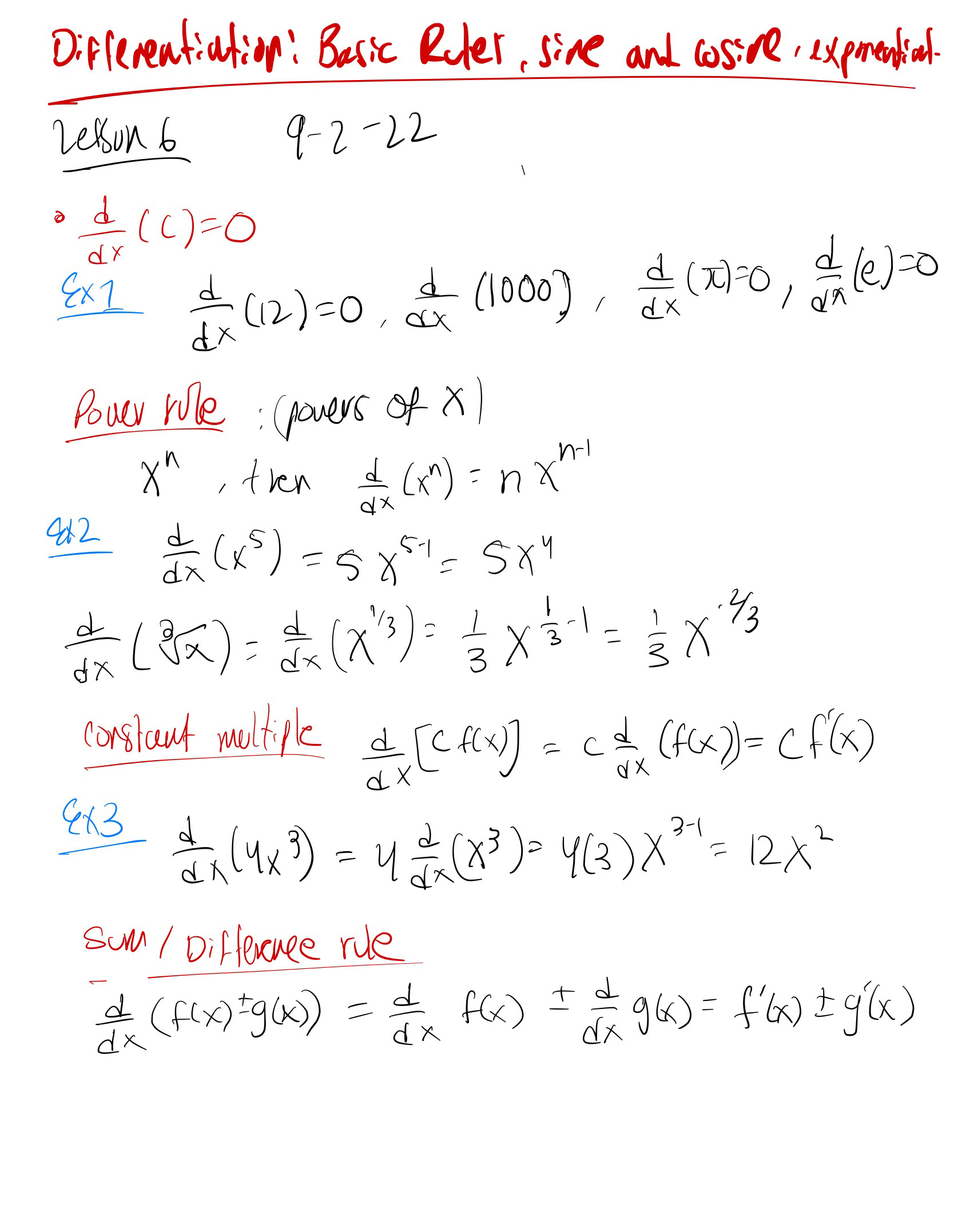 Rafael Ceja Ayala - Lesson6-Basic Rules of Differentiation