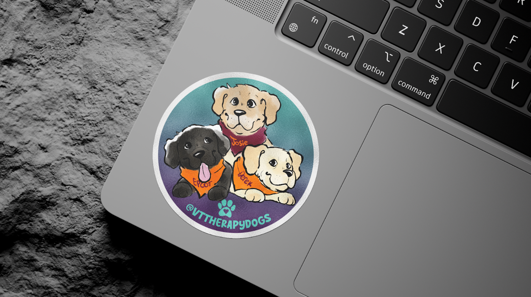 Virginia Tech Therapy Dogs Annual Sticker