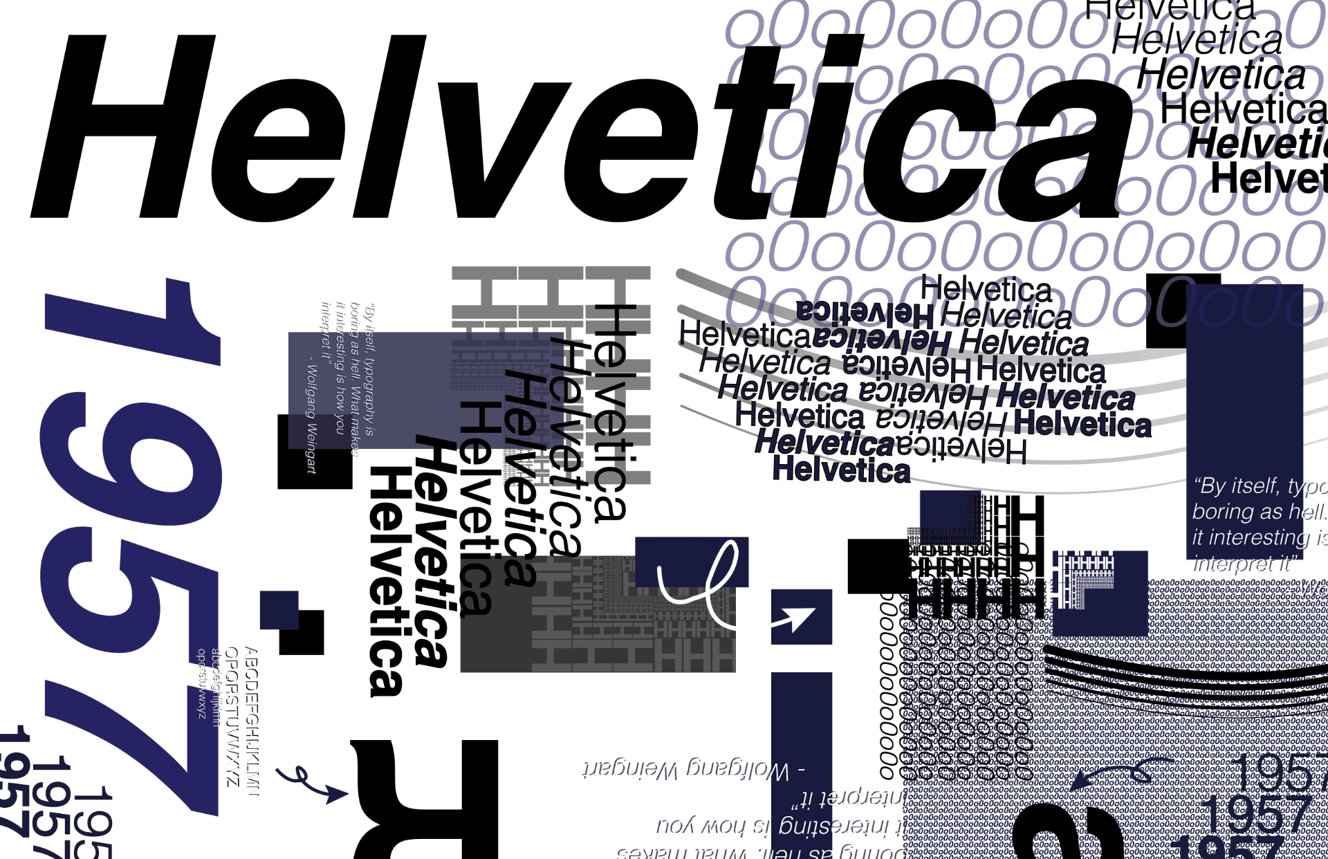 Helvetica Zine Cover (Horizontal)