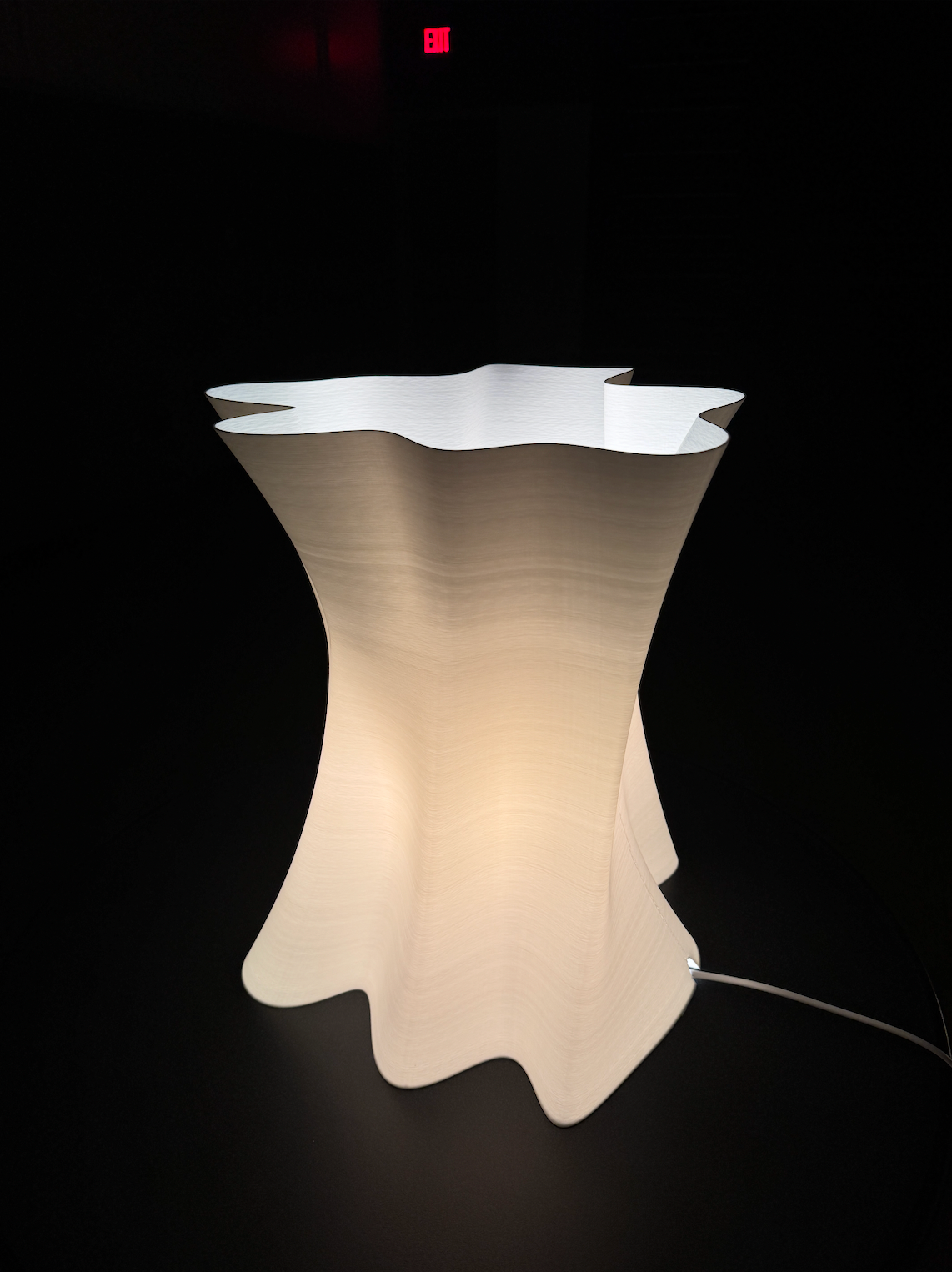 3D printed "tree trunk" lamp