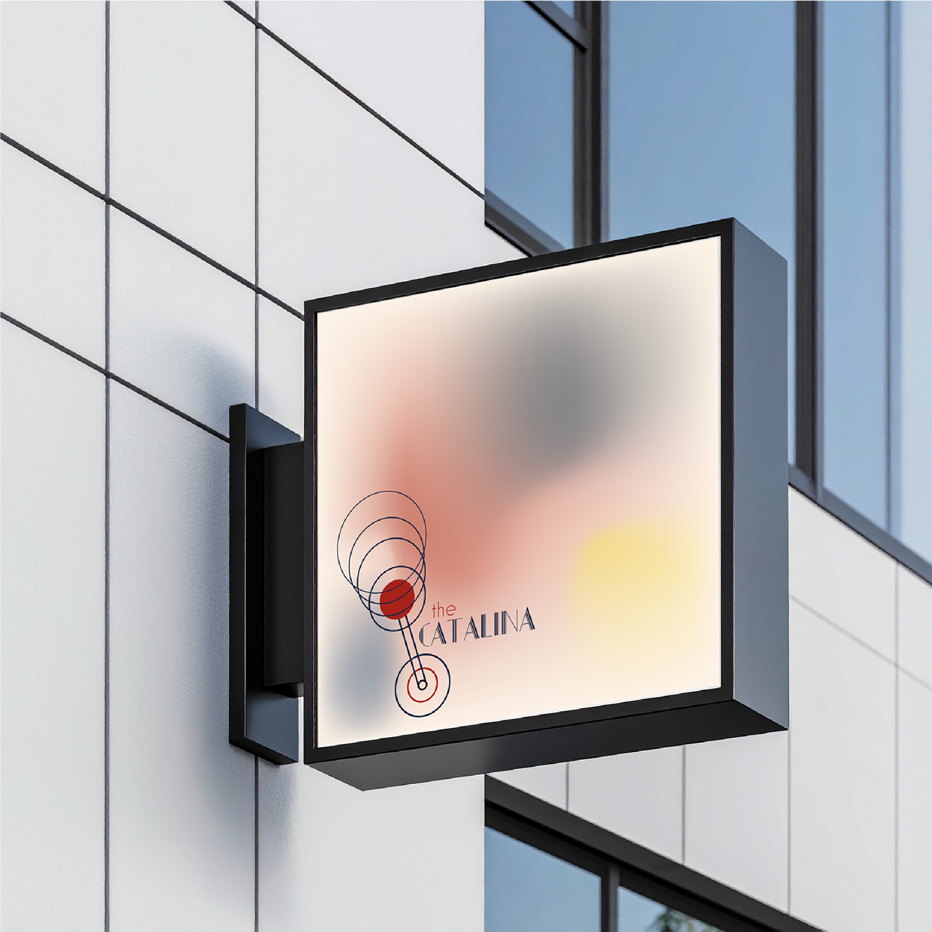 "The Catalina" bar sign mockup