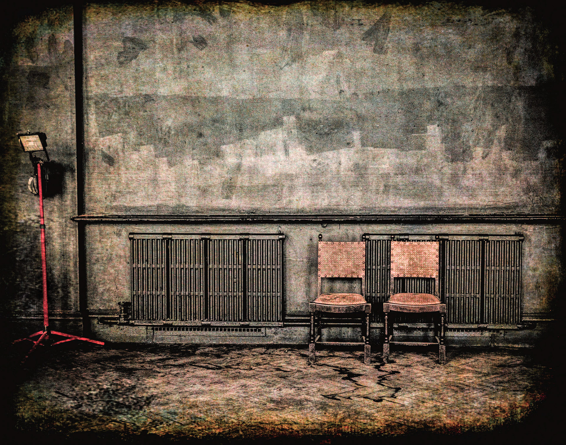 Two Chairs and a Lamp