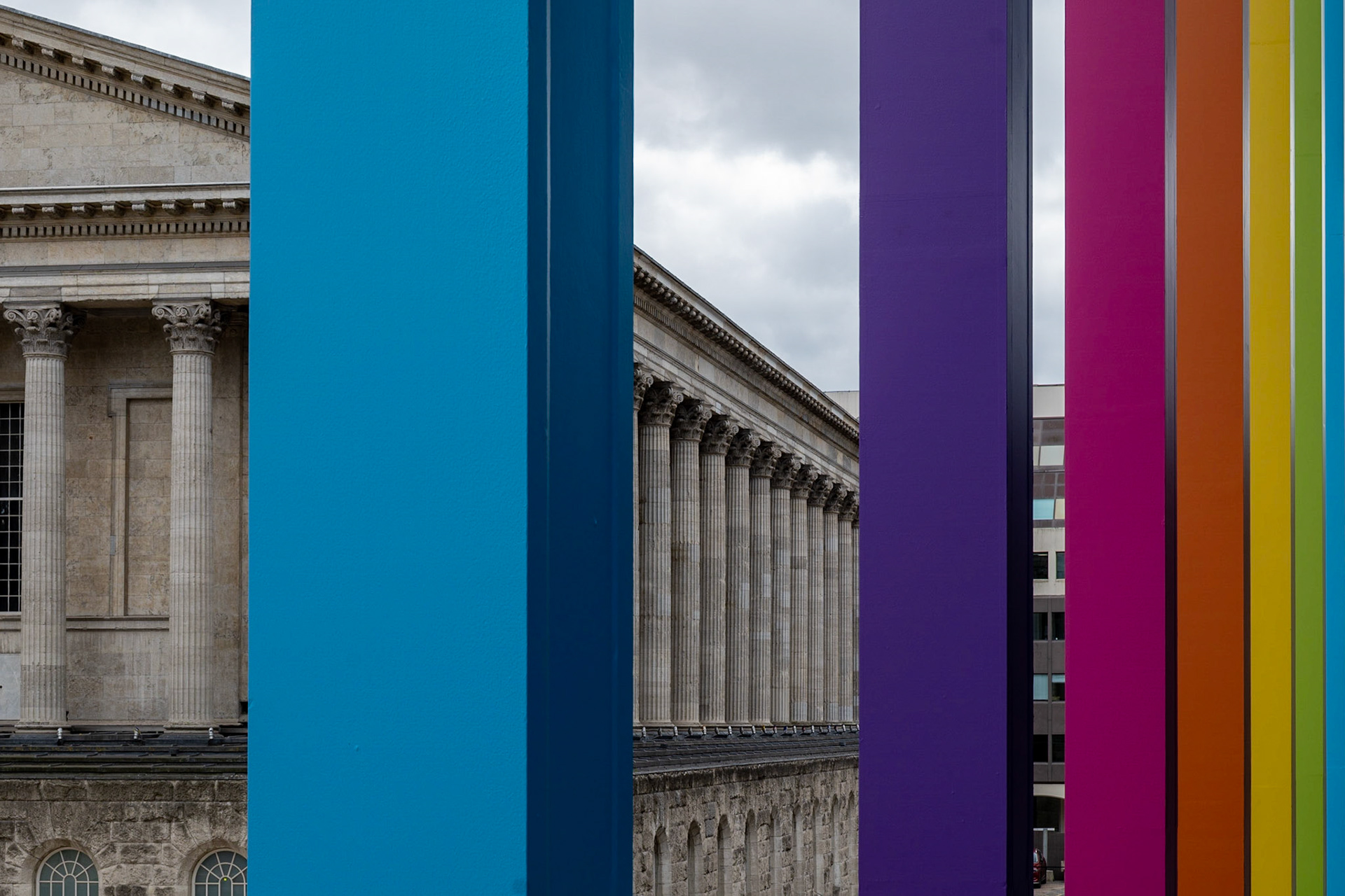 Birmingham Town Hall with Diversity Colours