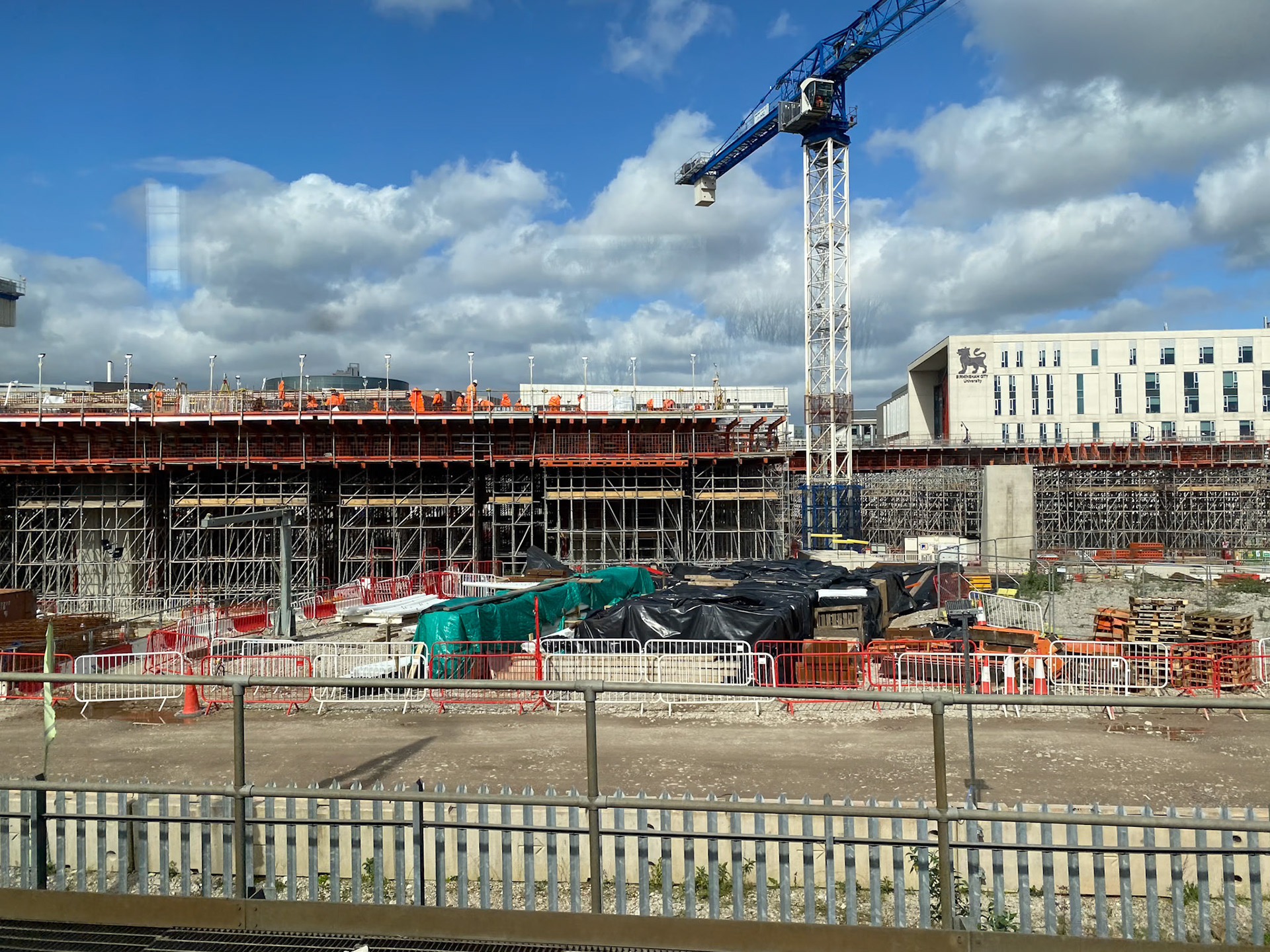 HS2 Station Build Taken from Train
