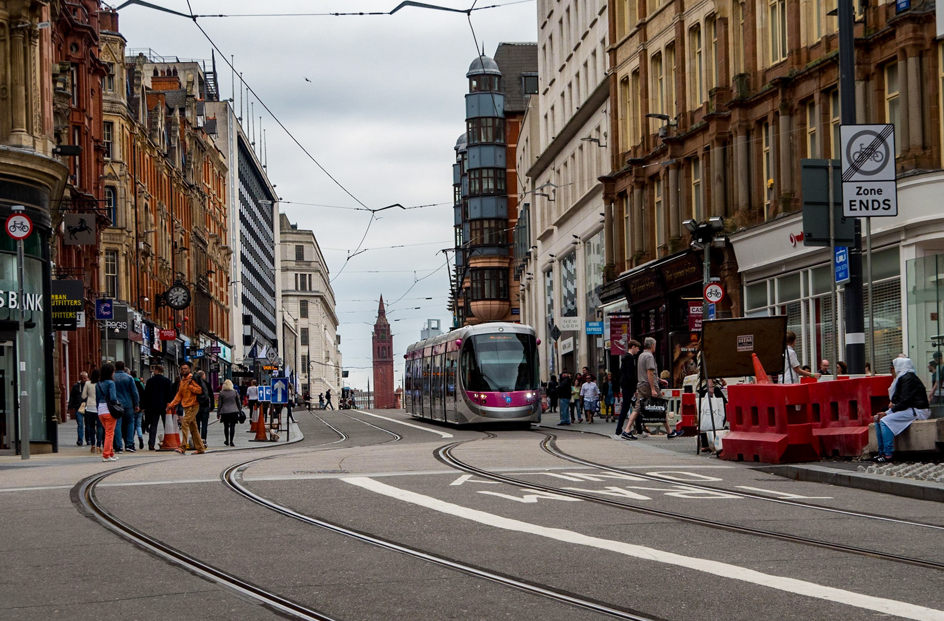 View Through Corporation Street from New Street