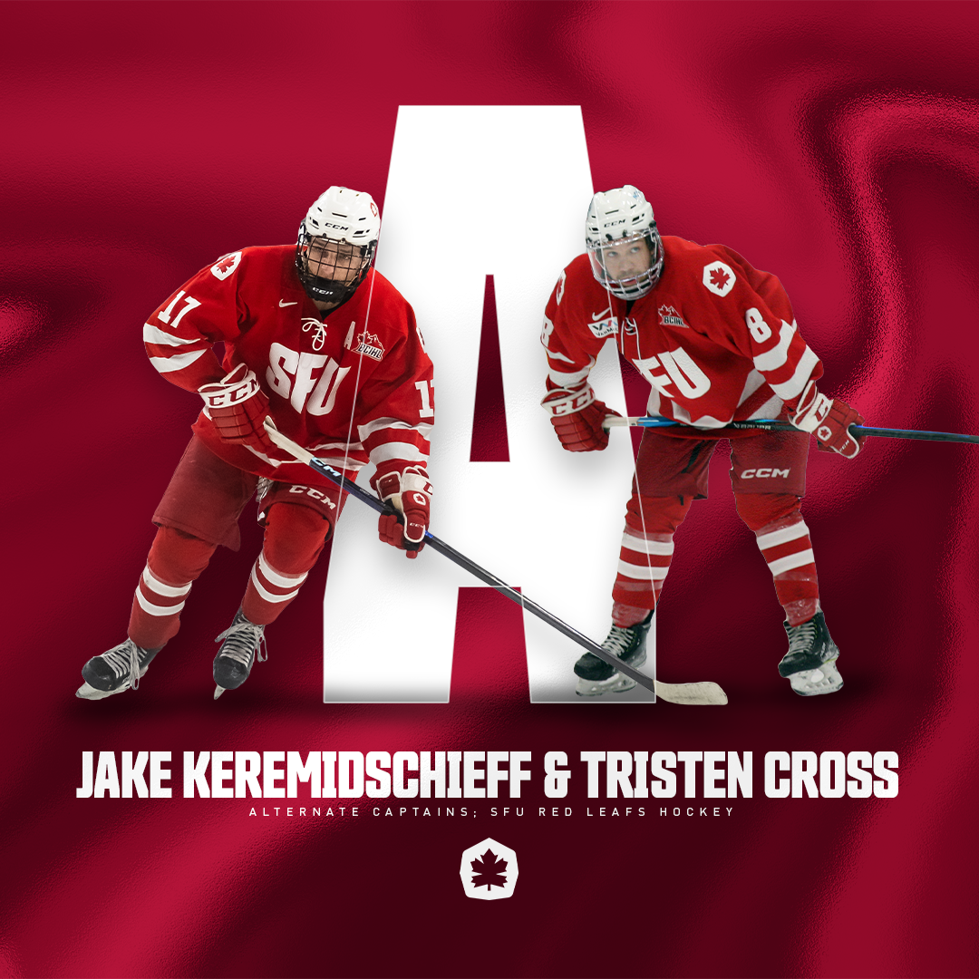Jake Keremidschieff and Tristen Cross alternate captaincy announcement social media graphic.