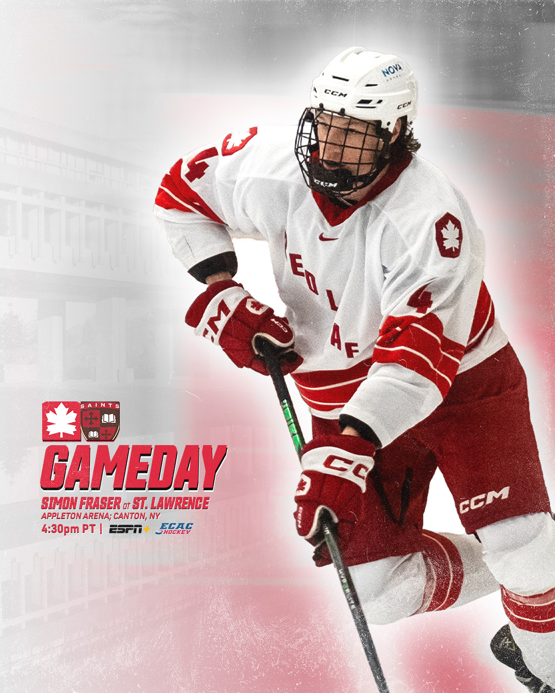 Gameday graphic for away games