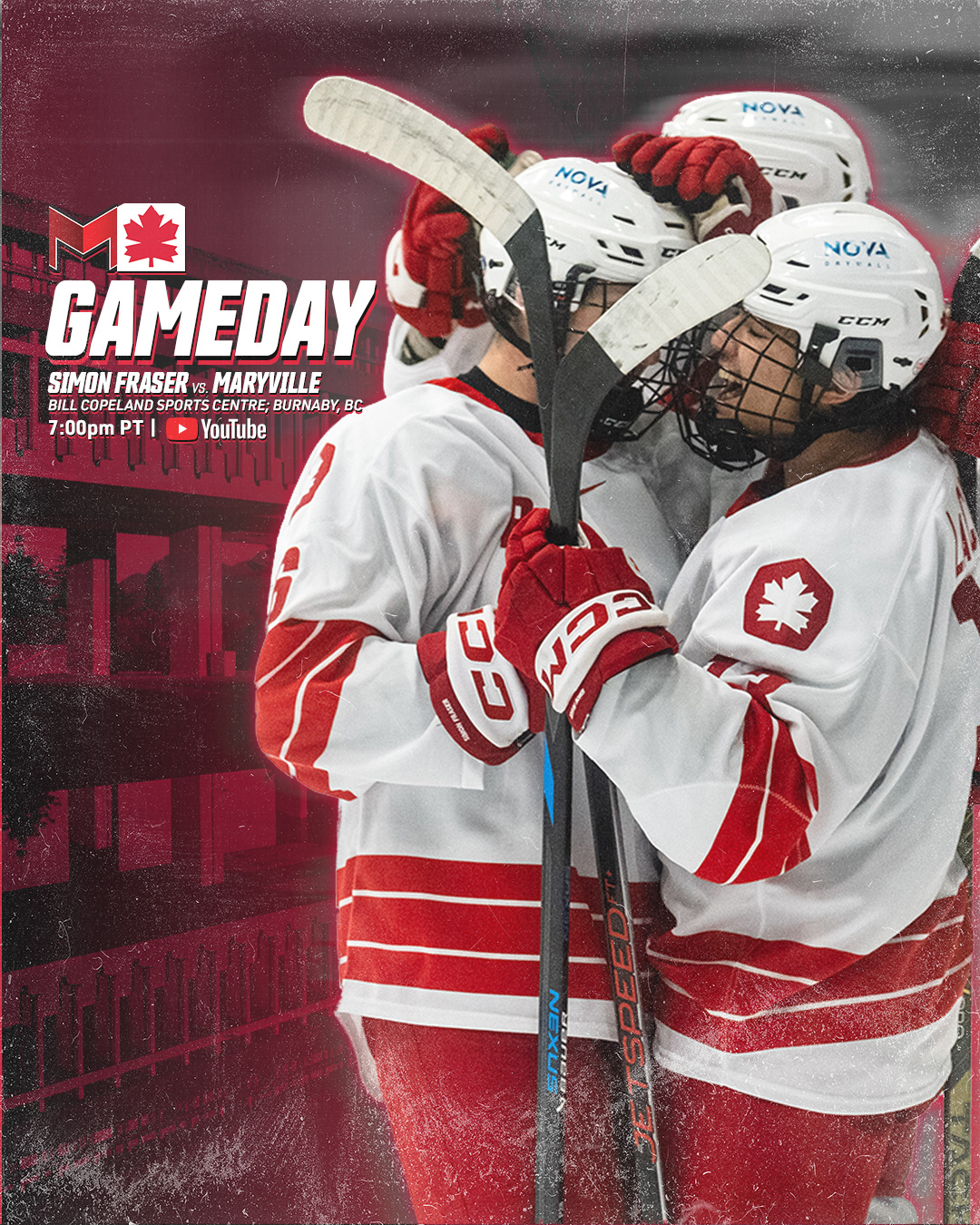 Gameday graphic for home games