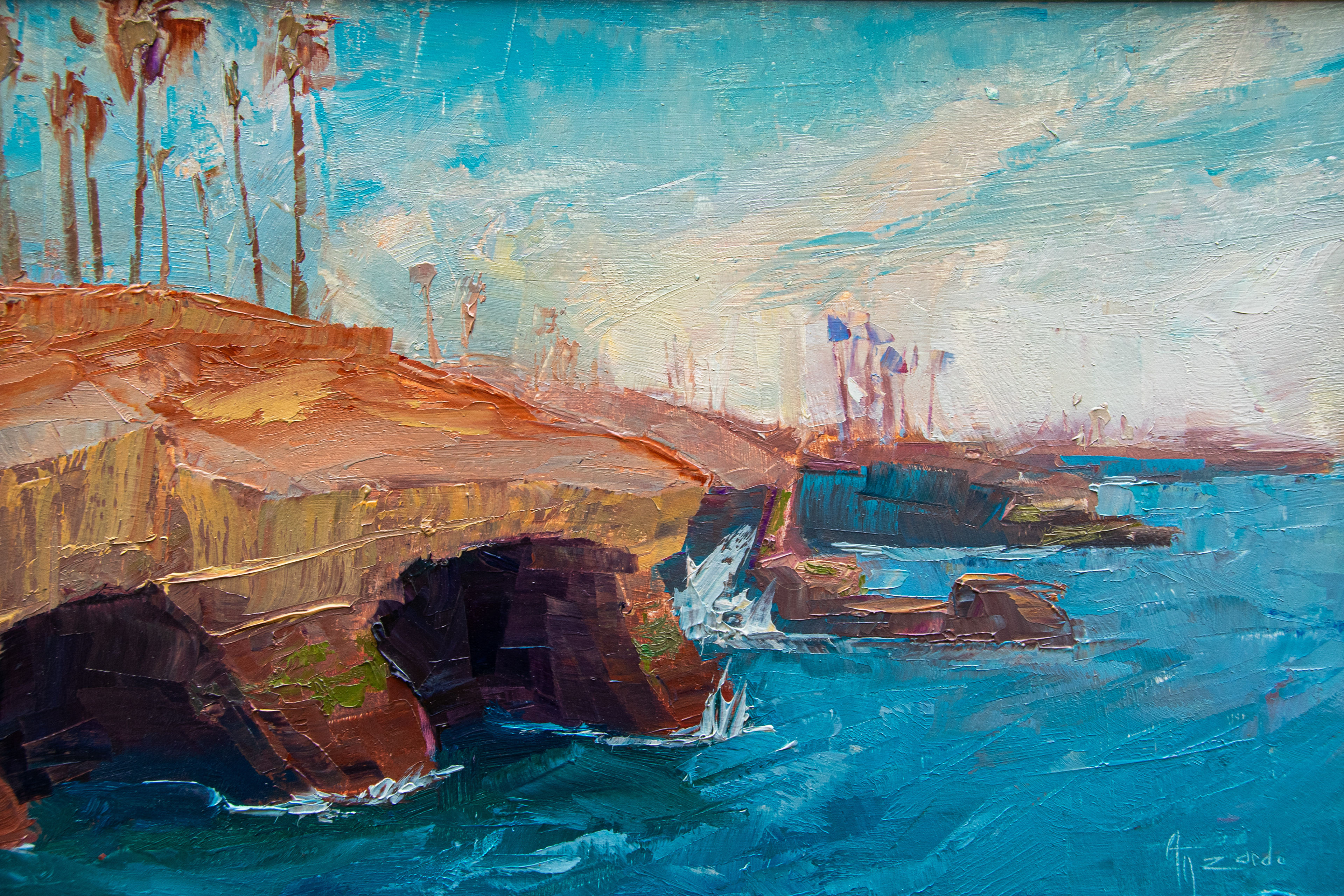 8x12" plein air, Southern California (sold)