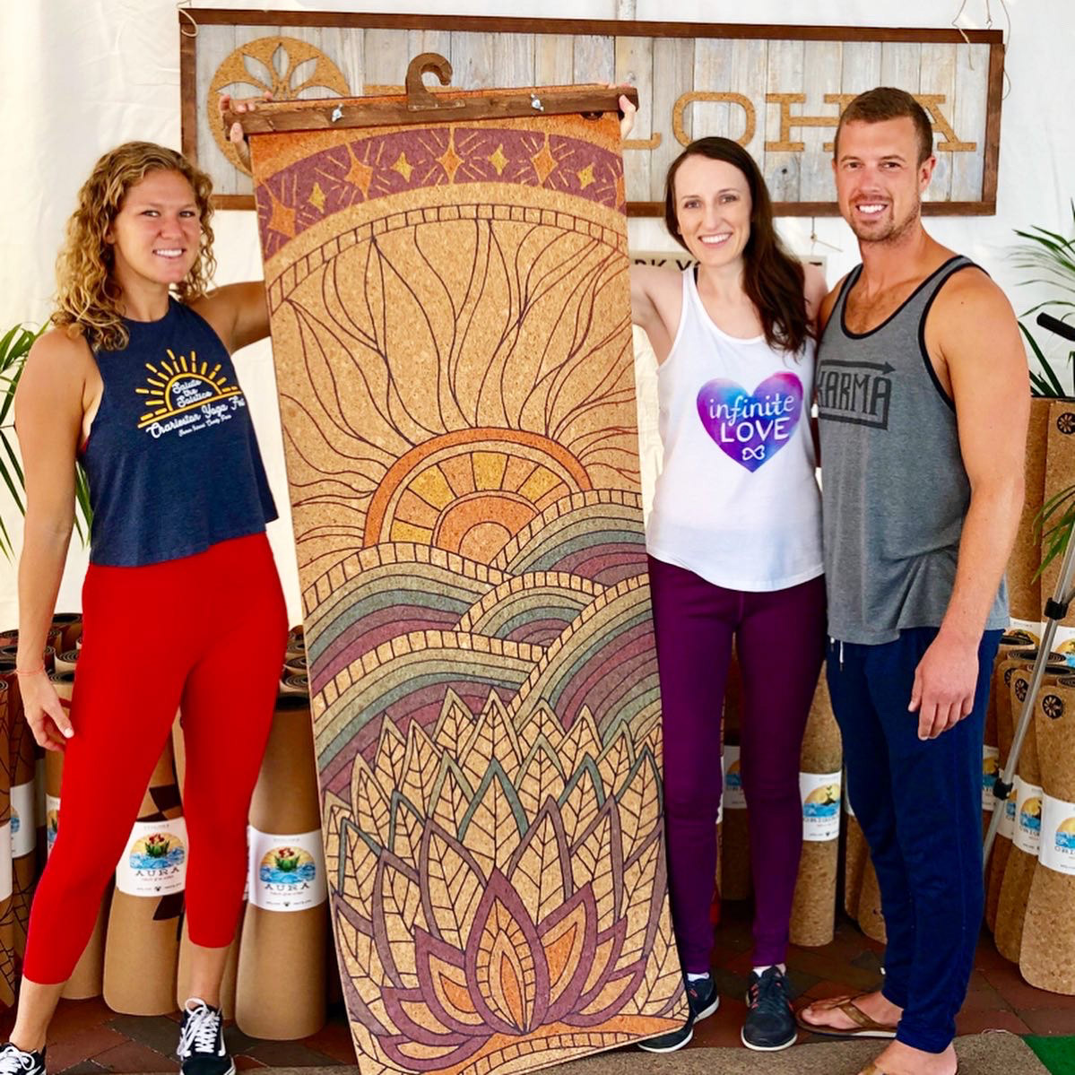 Yoloha Yoga Mountain Magic Mat Design