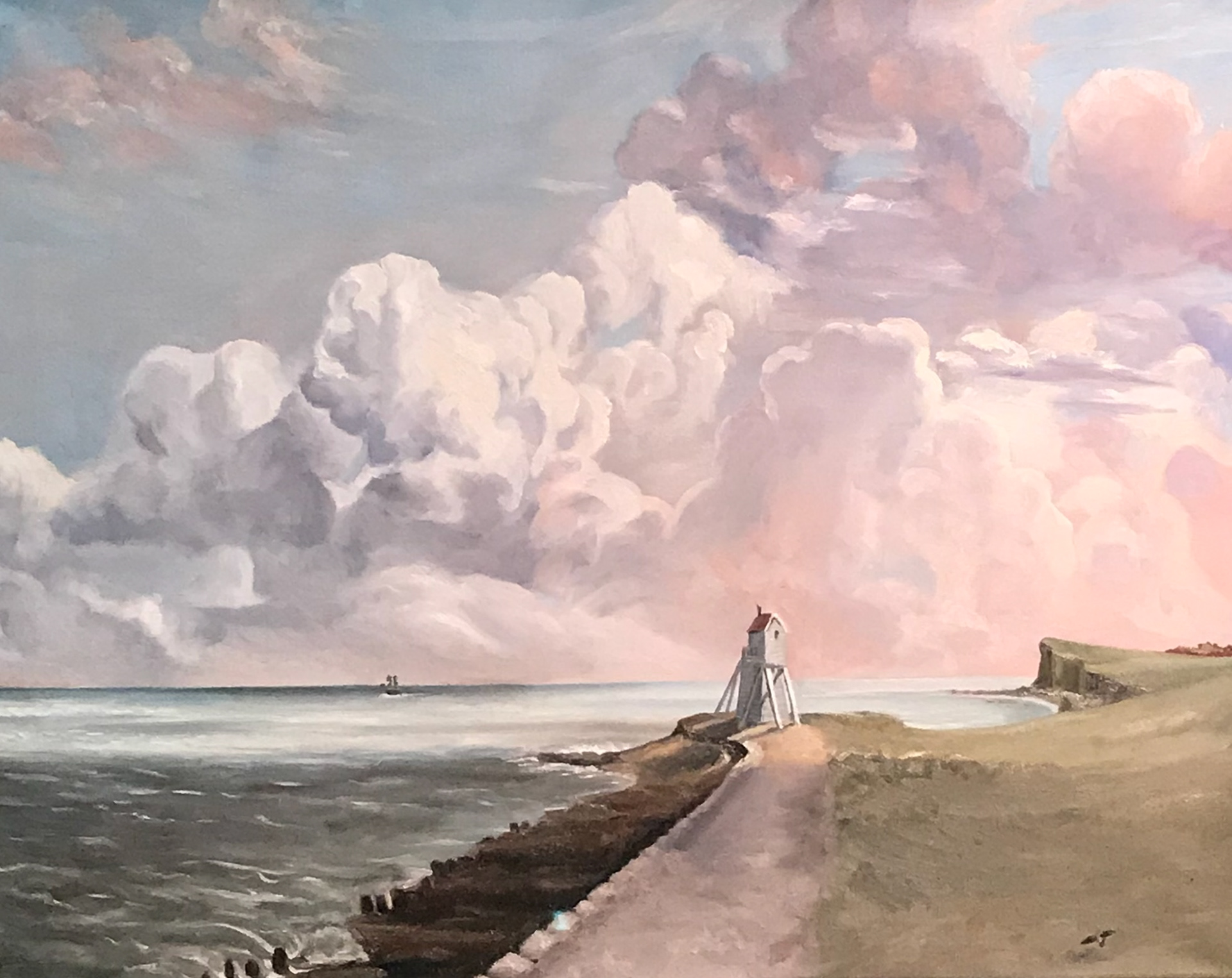 mastercopy of 'harwich lighthouse' by john constable, 1820.